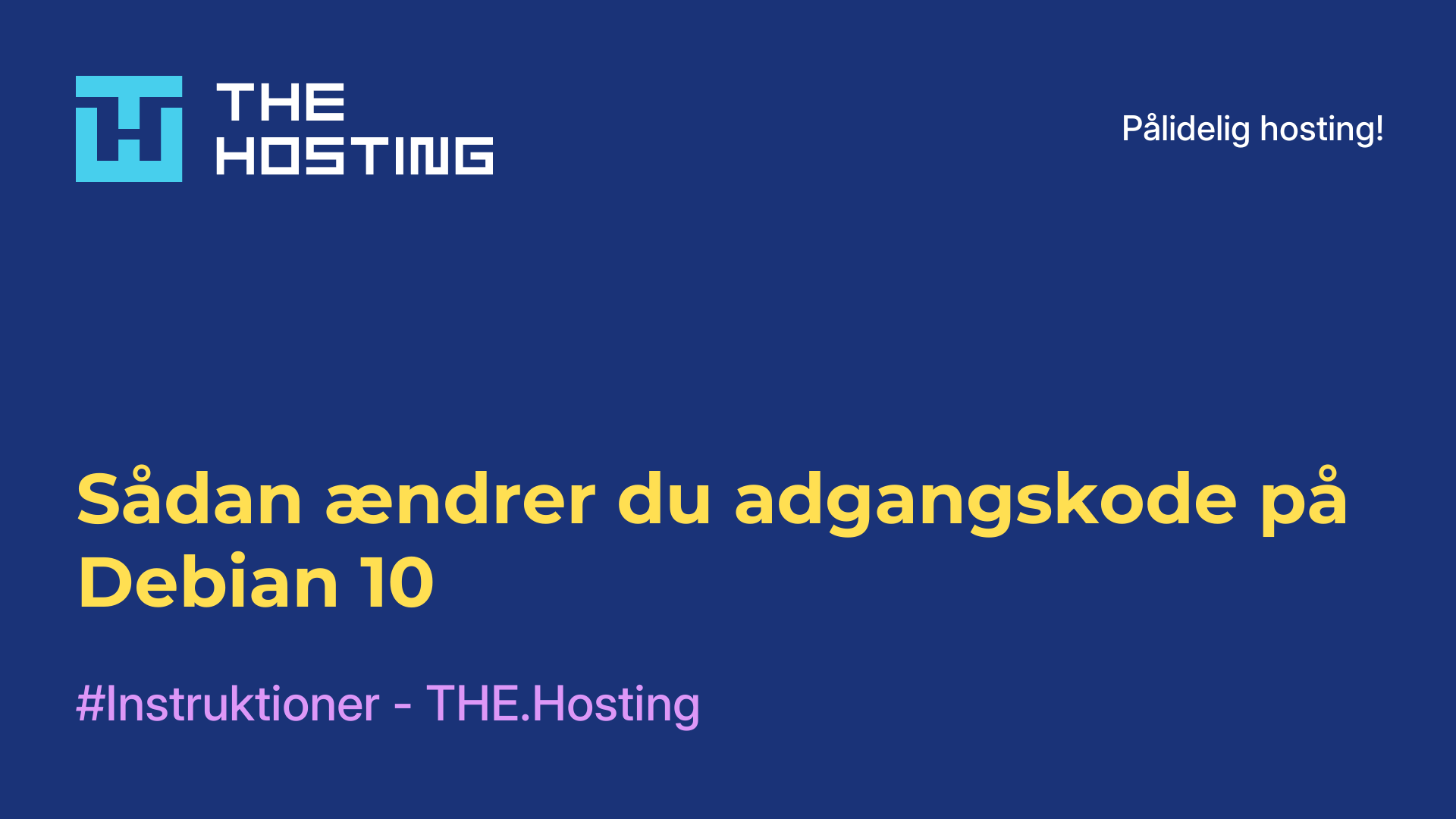 Sådan ændrer du adgangskode på Debian 10