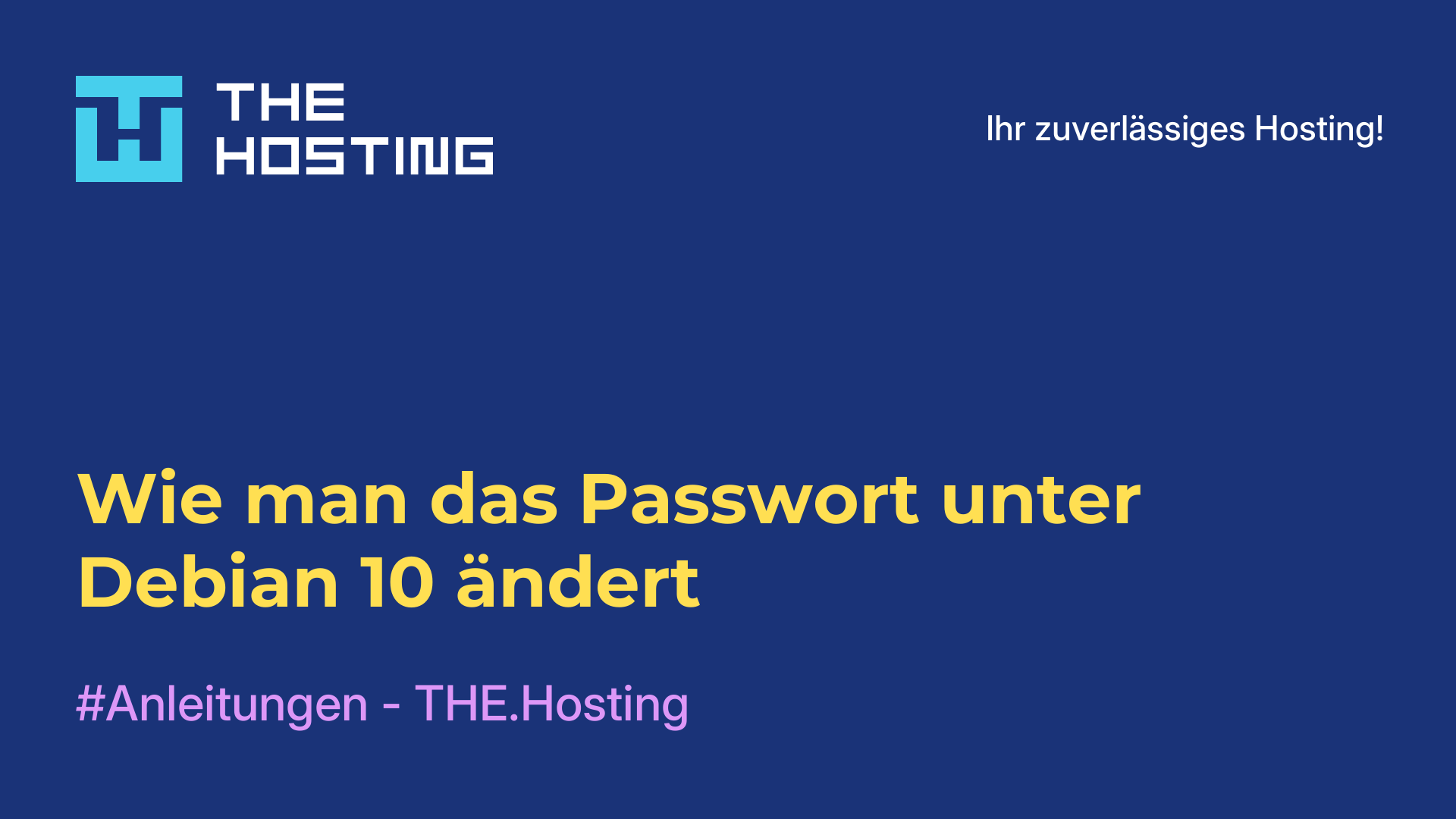 Wie man das Passwort unter Debian 10 ändert