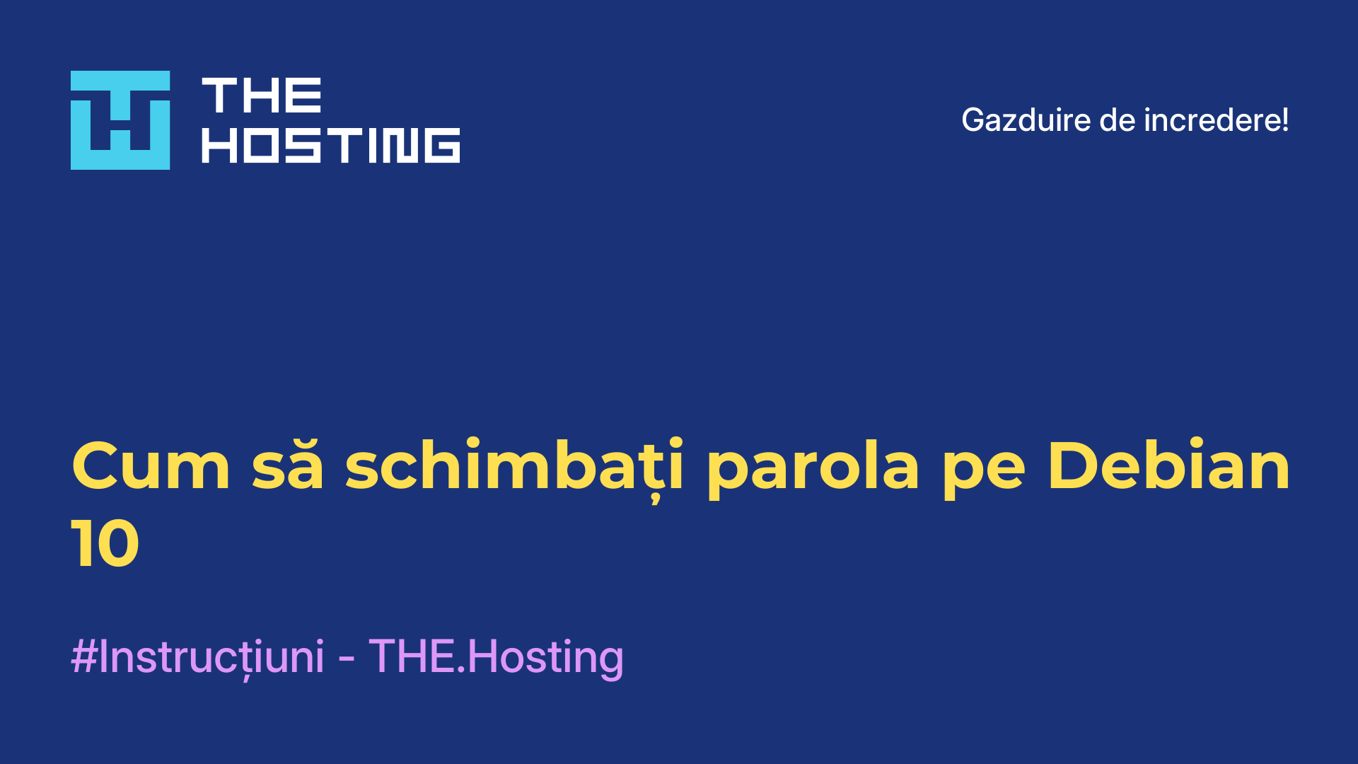 Cum să schimbați parola pe Debian 10