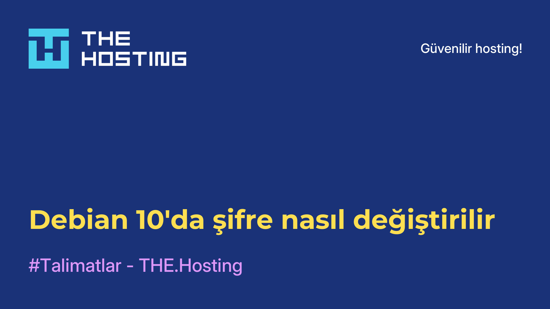 Debian 10'da şifre nasıl değiştirilir