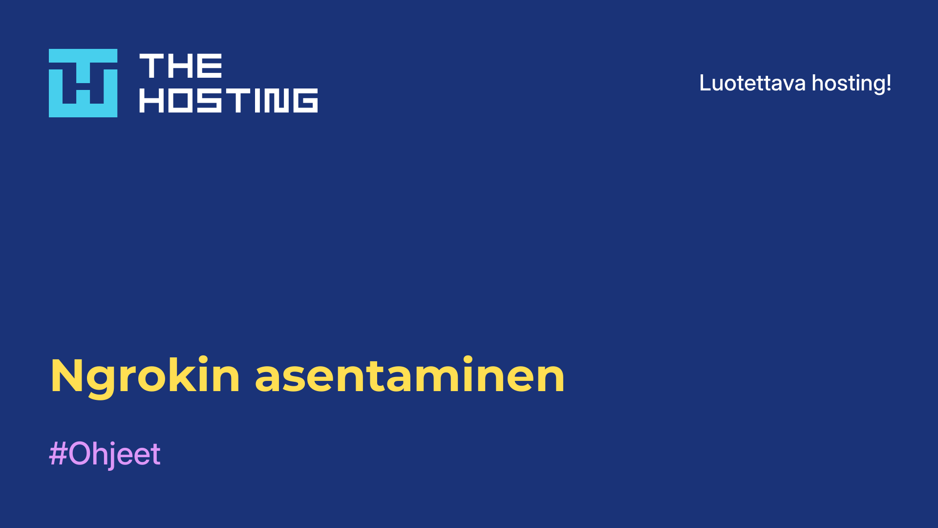Ngrokin asentaminen