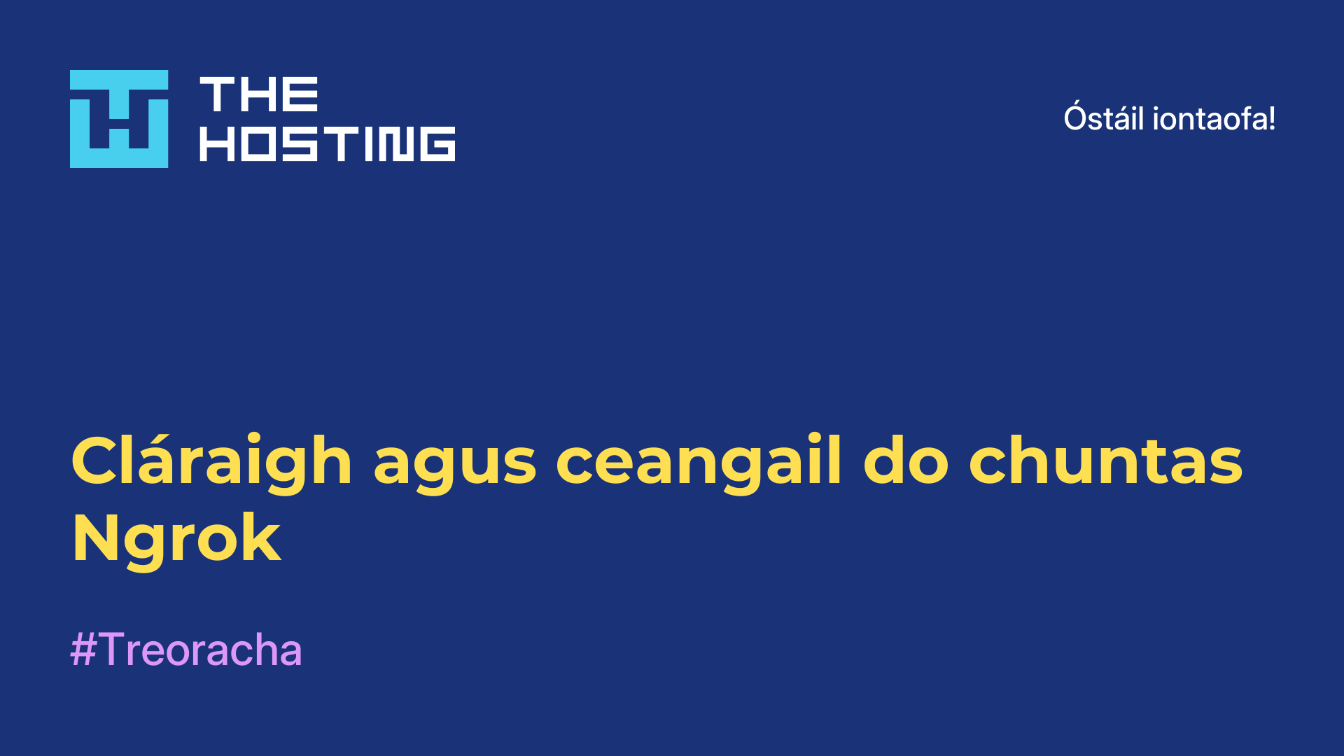 Cláraigh agus ceangail do chuntas Ngrok