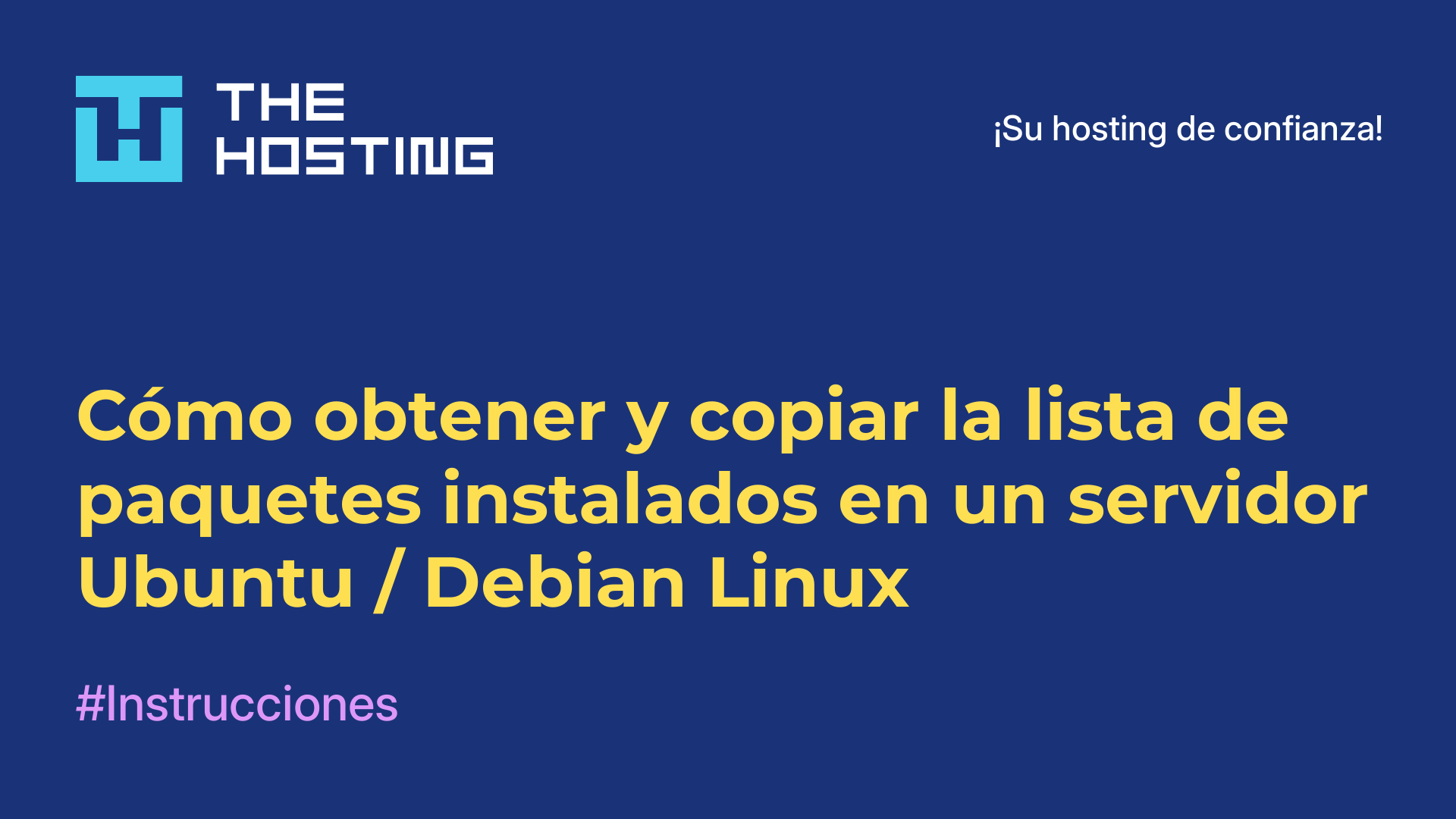 Cómo obtener y copiar la lista de paquetes instalados en un servidor Ubuntu / Debian Linux