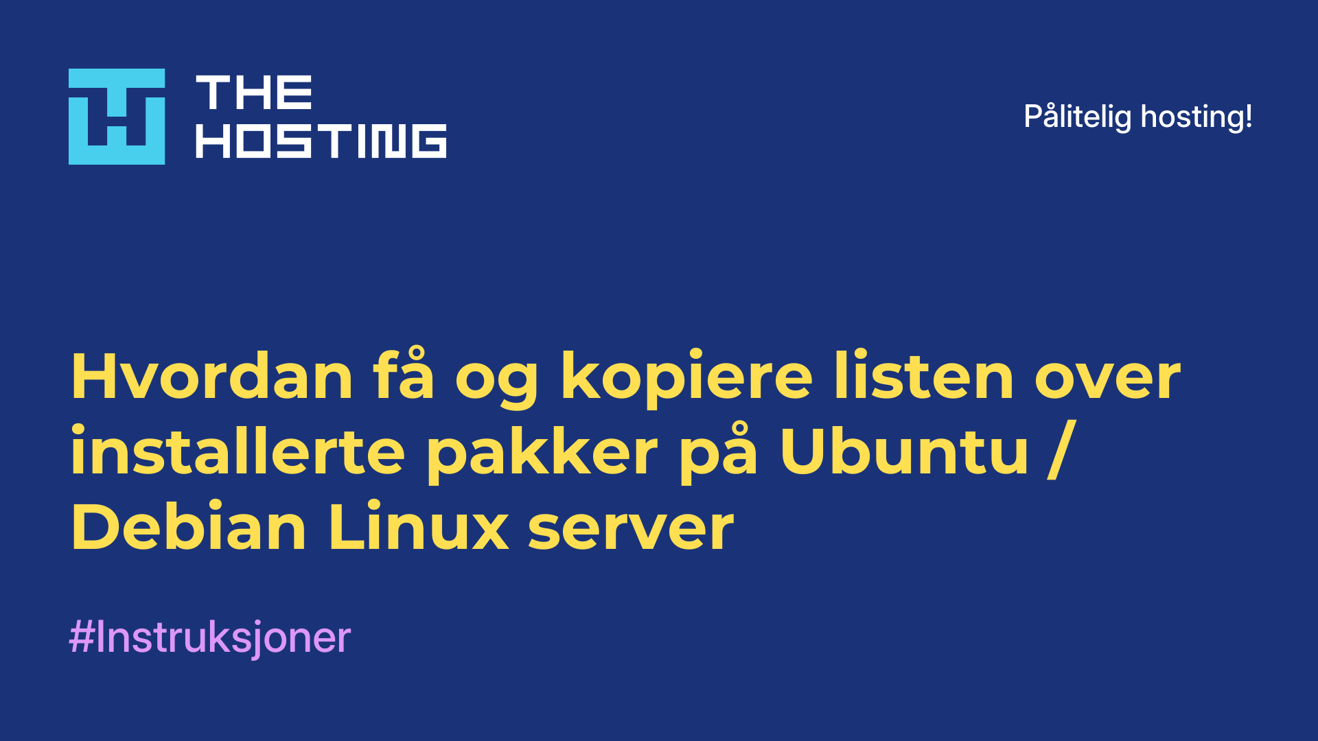 Hvordan få og kopiere listen over installerte pakker på Ubuntu / Debian Linux-server
