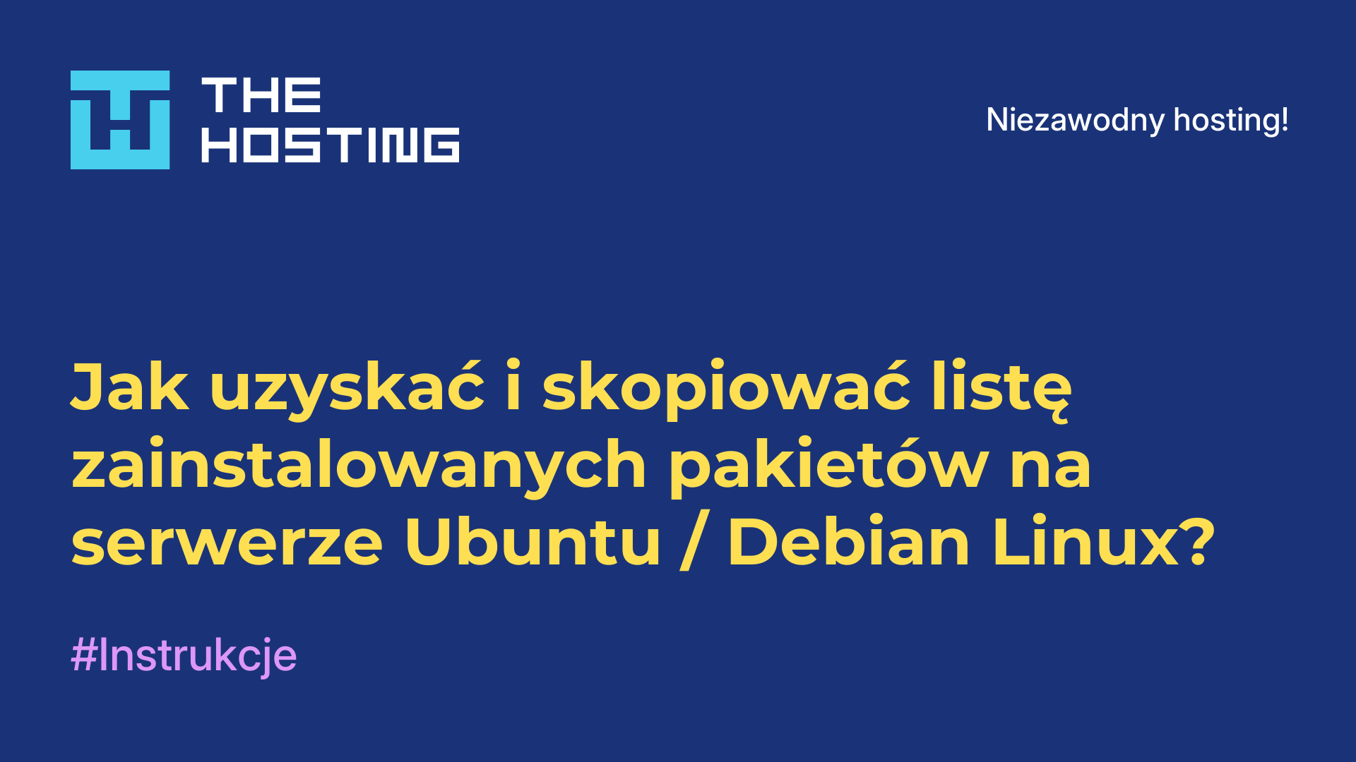 Jak uzyskać i skopiować listę zainstalowanych pakietów na serwerze Ubuntu / Debian Linux?