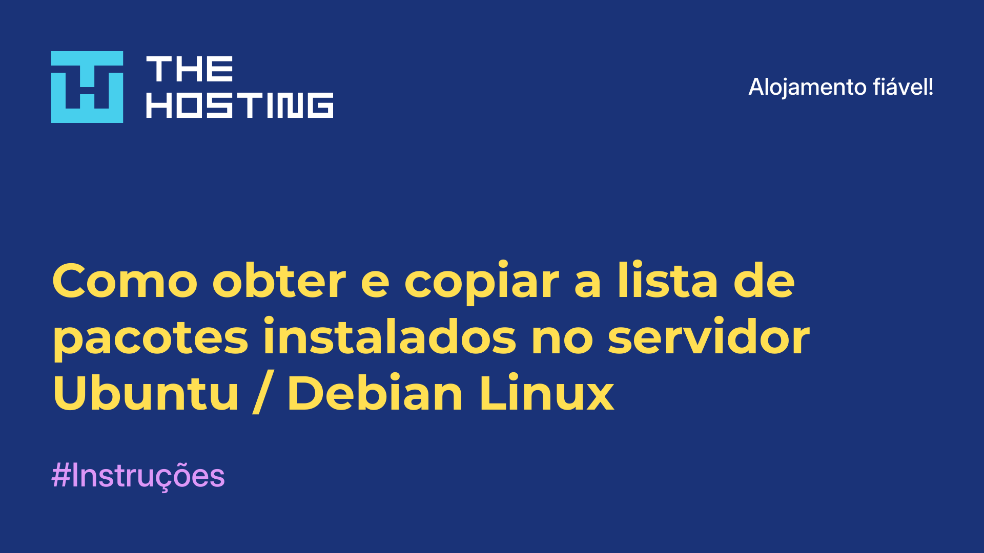 Como obter e copiar a lista de pacotes instalados no servidor Ubuntu / Debian Linux