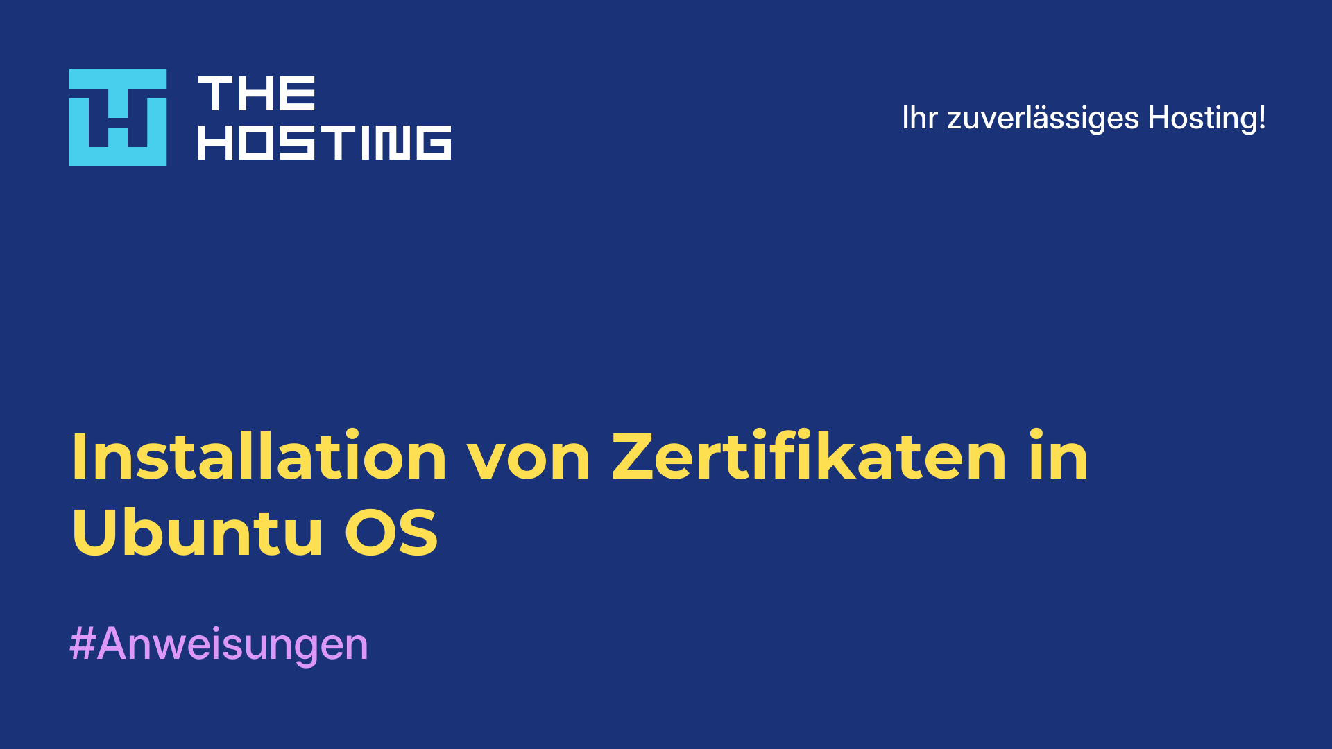 Installation von Zertifikaten in Ubuntu OS