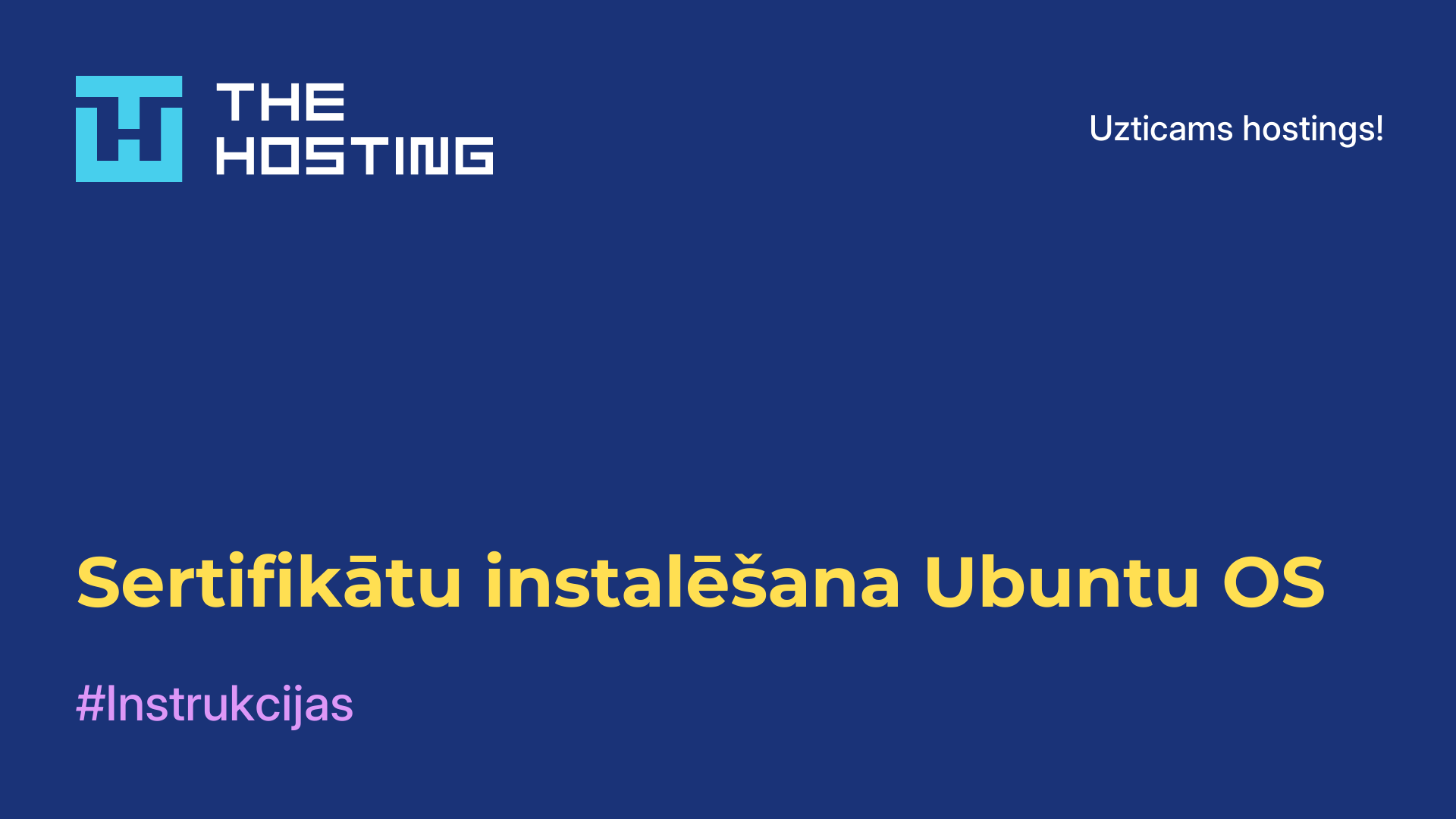 Sertifikātu instalēšana Ubuntu OS