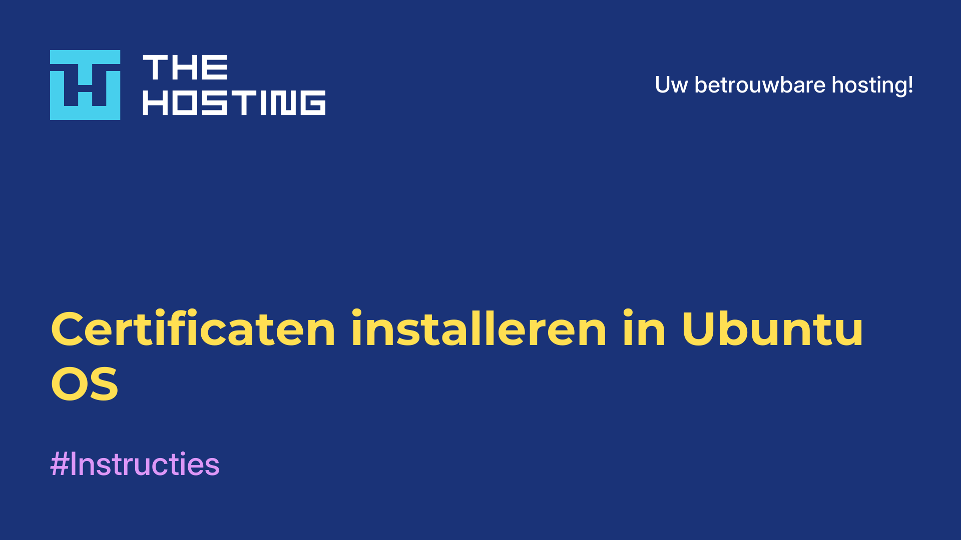 Certificaten installeren in Ubuntu OS