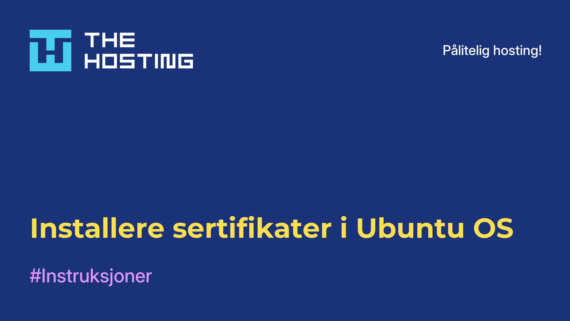 Installere sertifikater i Ubuntu OS
