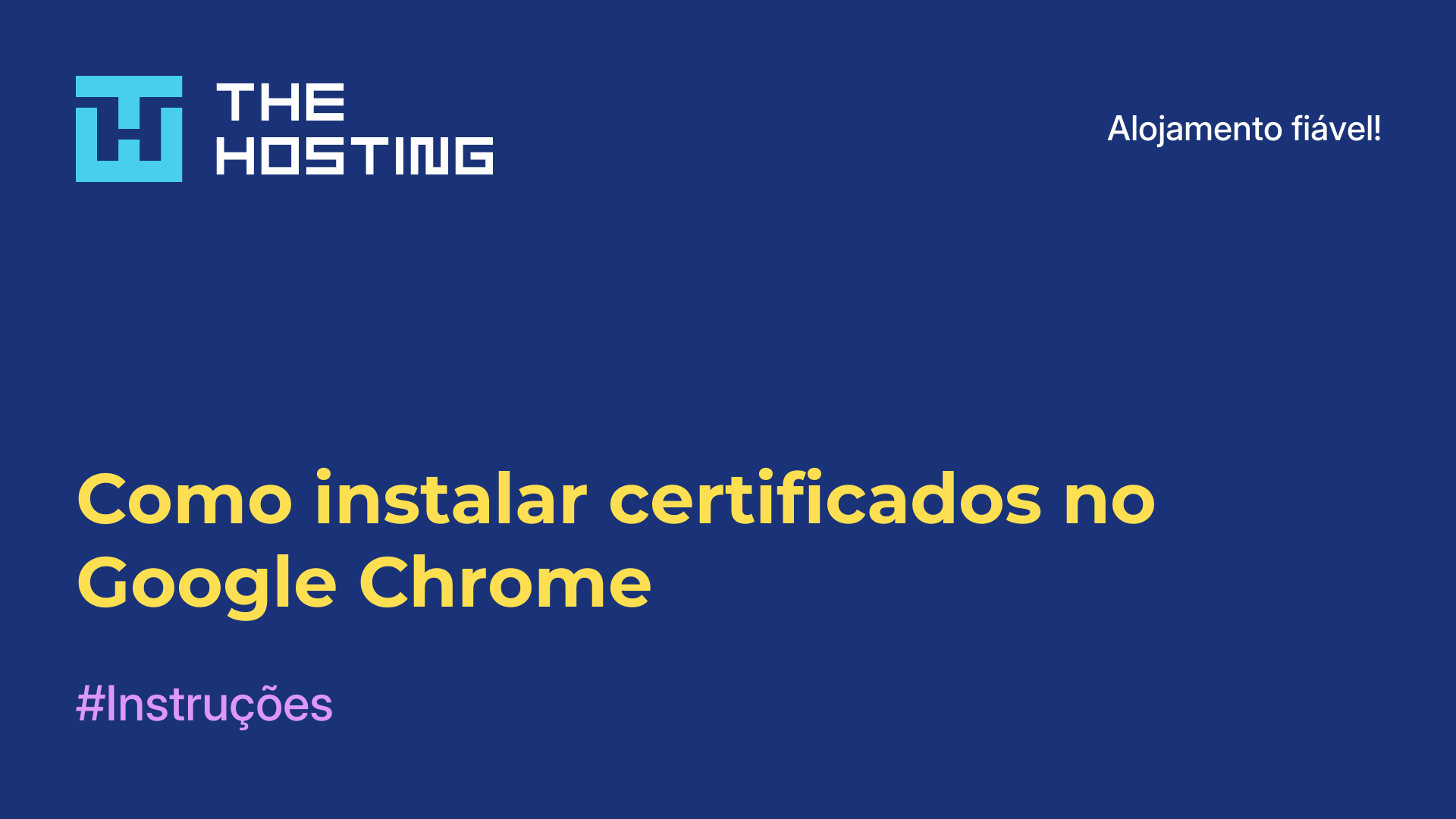 Como instalar certificados no Google Chrome