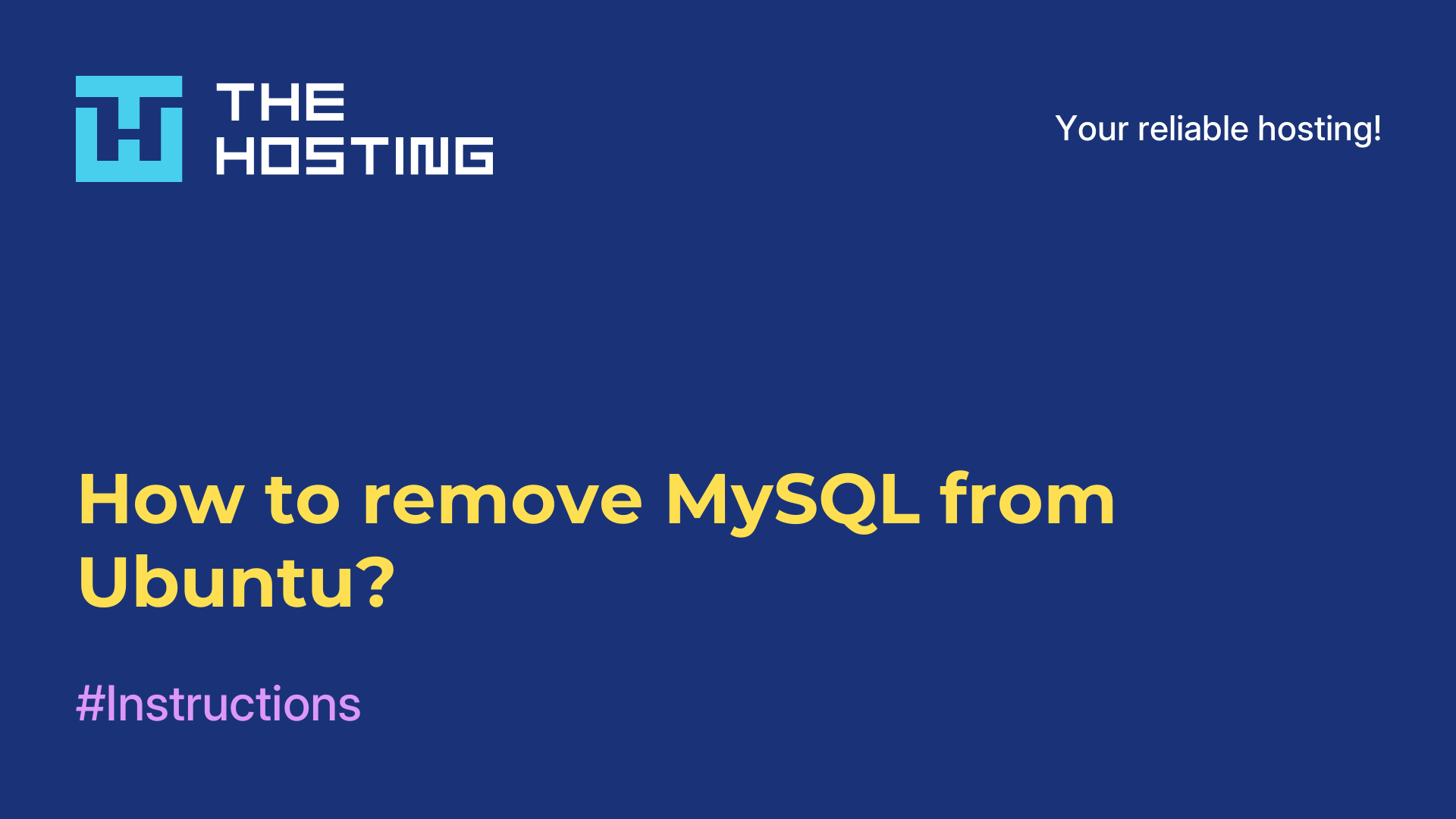 How to remove MySQL from Ubuntu?