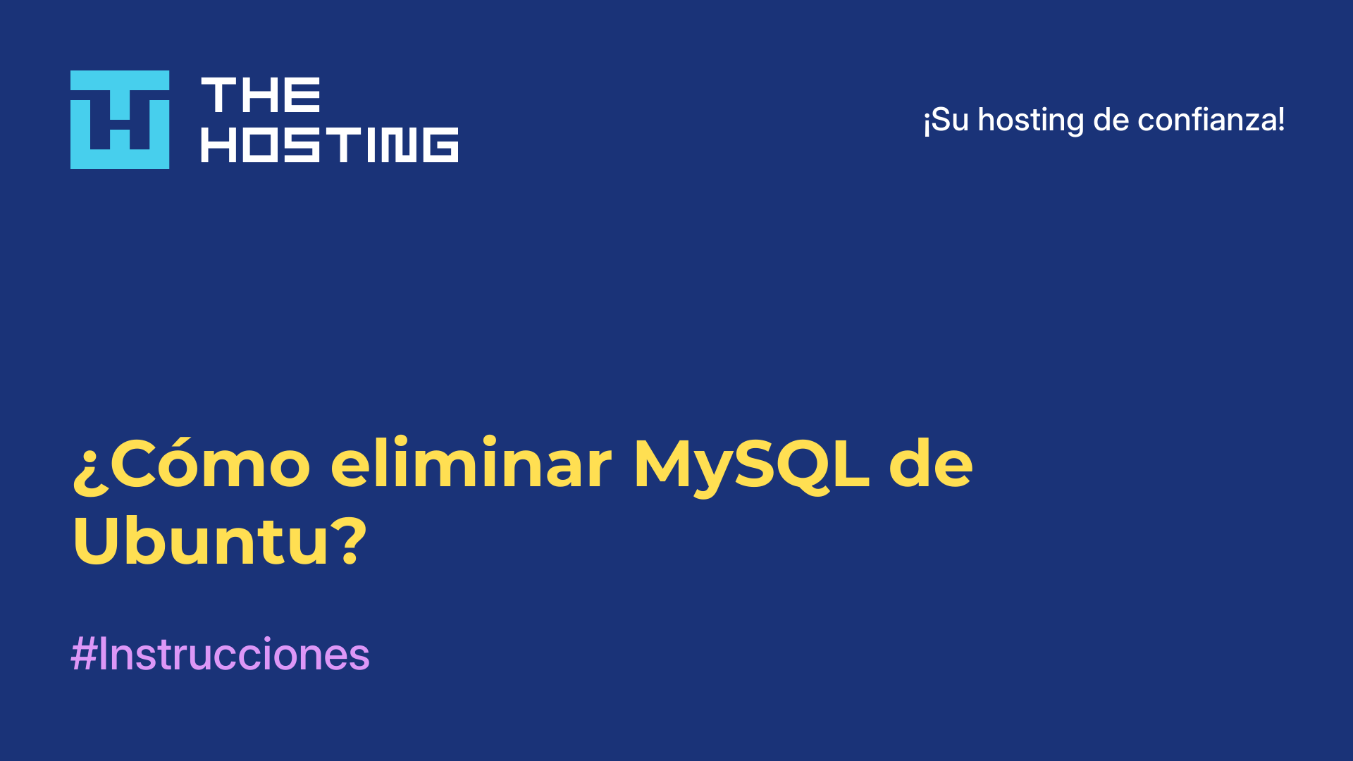 ¿Cómo eliminar MySQL de Ubuntu?
