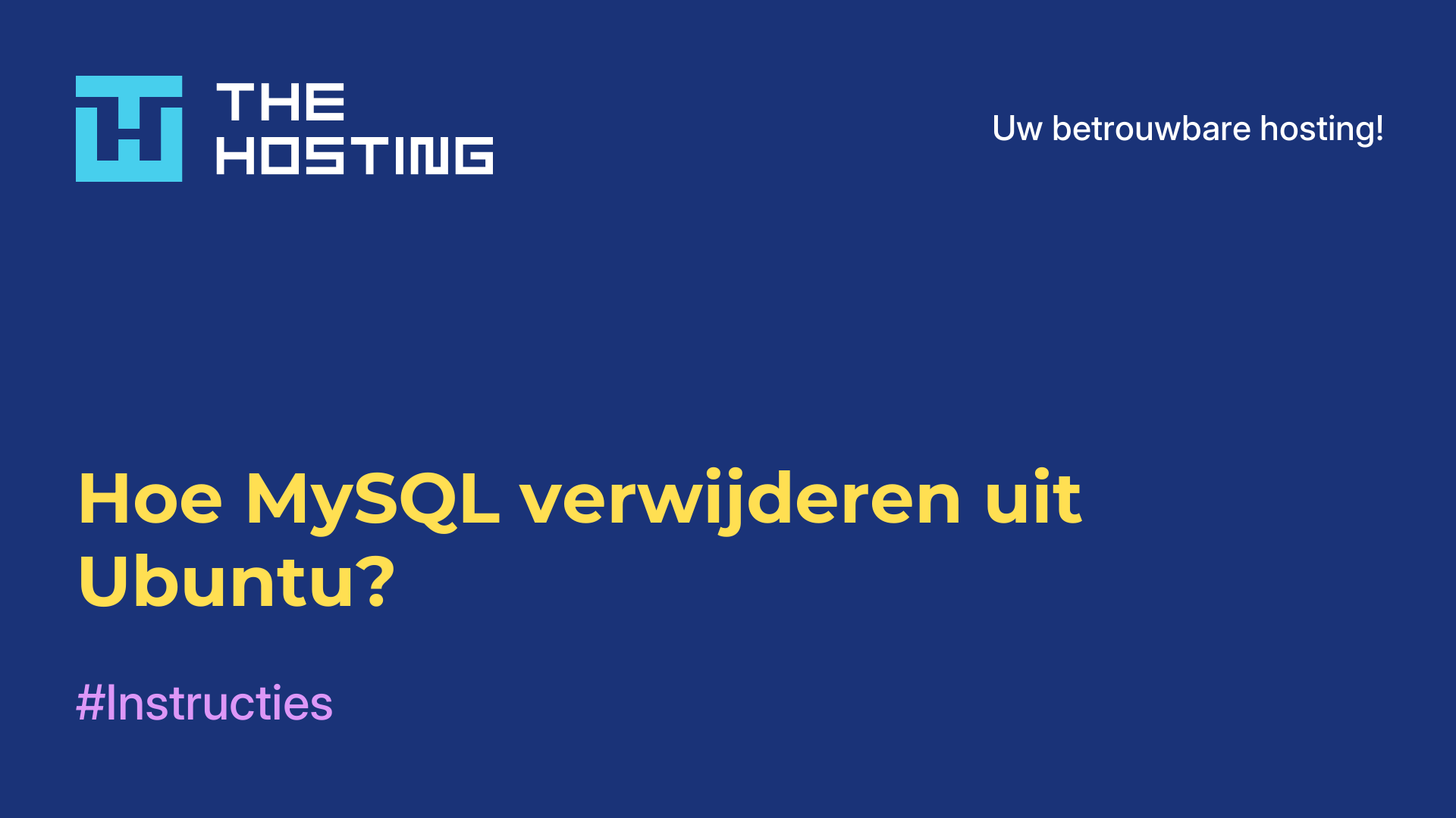 Hoe MySQL verwijderen uit Ubuntu?