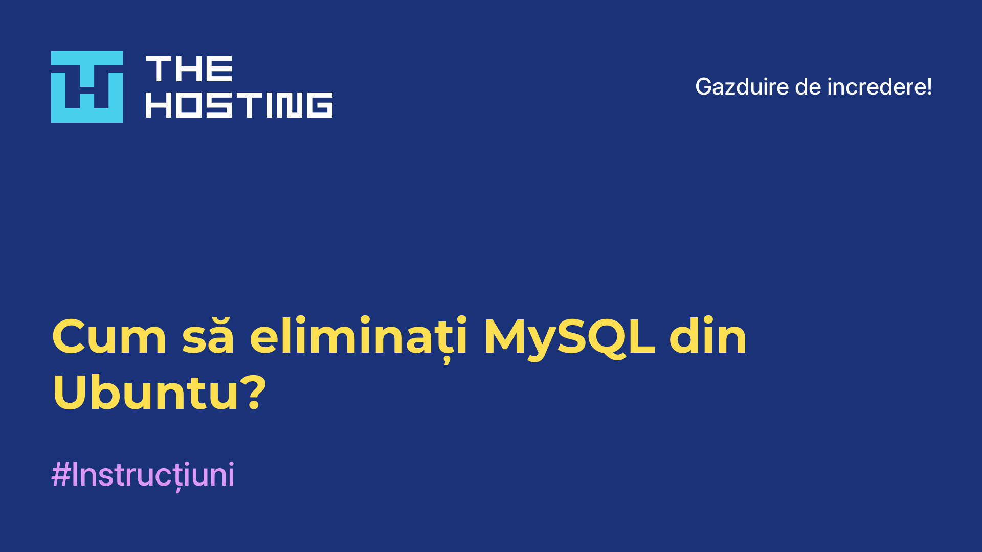 Cum să eliminați MySQL din Ubuntu?