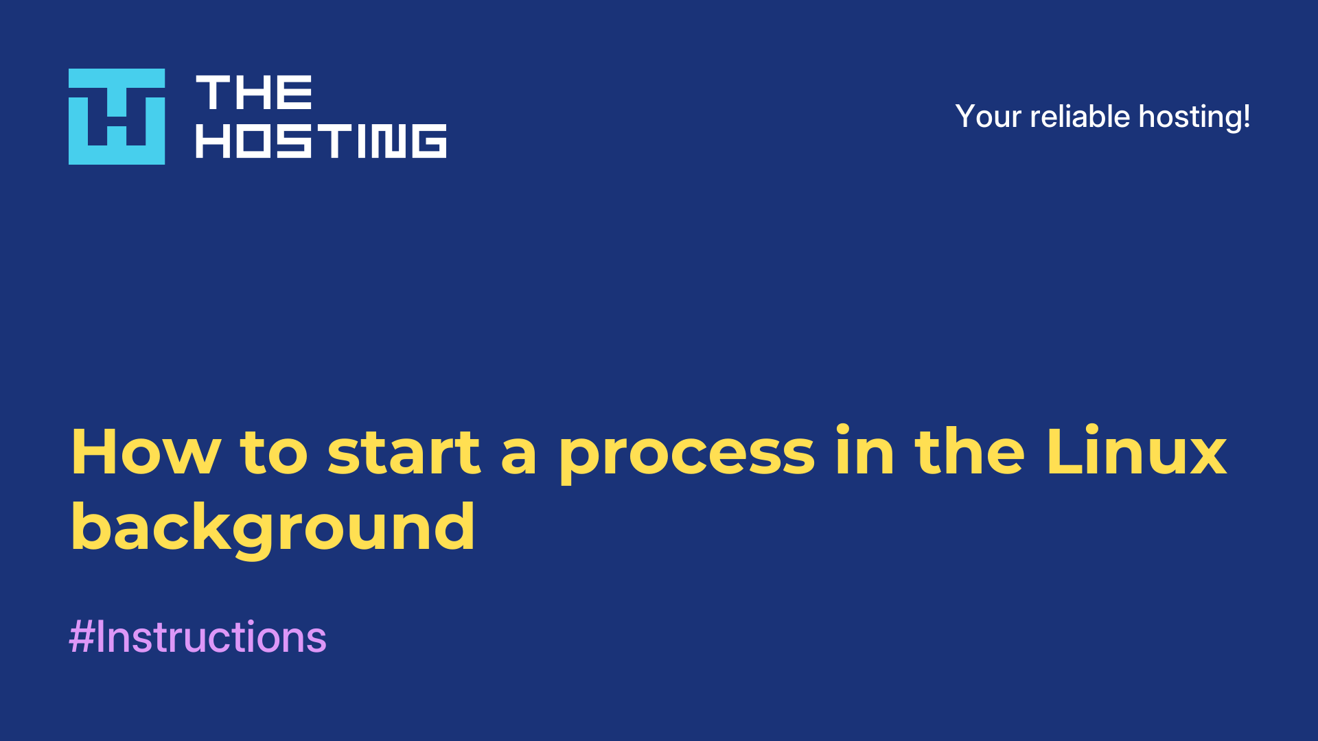How to start a process in the Linux background