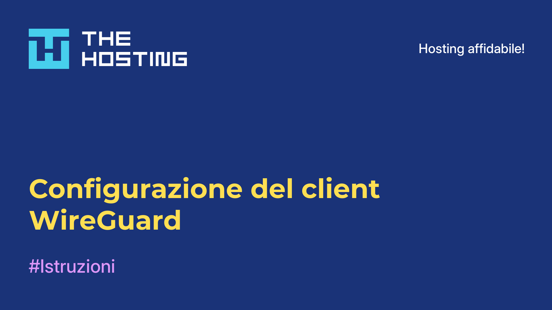 Configurazione del client WireGuard