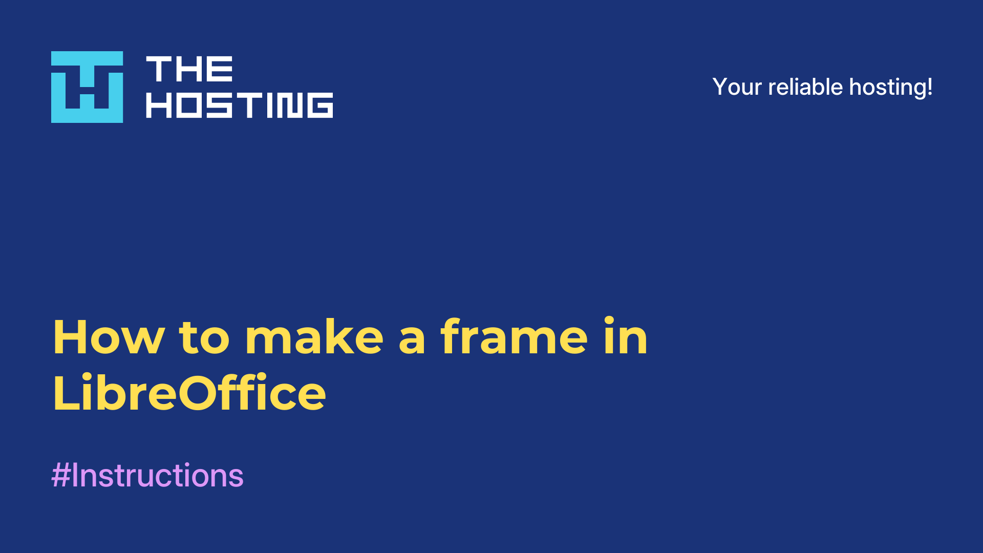 How to make a frame in LibreOffice