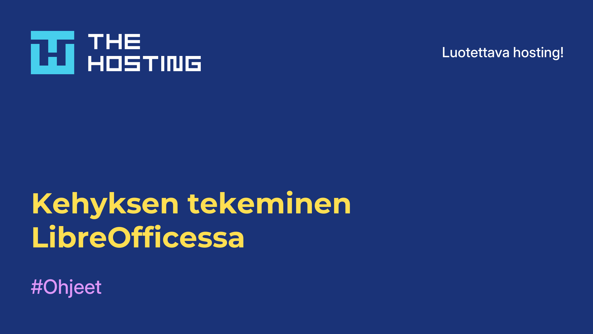 Kehyksen tekeminen LibreOfficessa