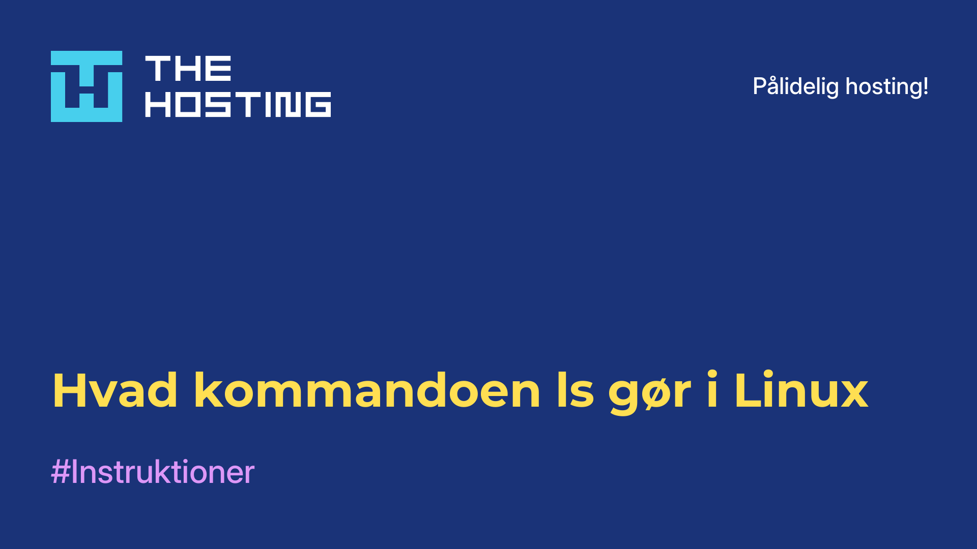 Hvad kommandoen ls gør i Linux