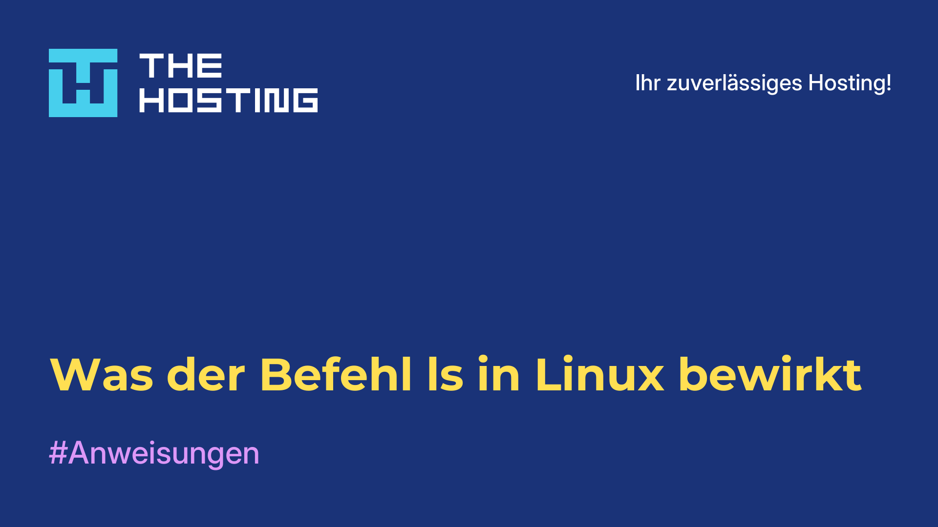 Was der Befehl ls in Linux bewirkt
