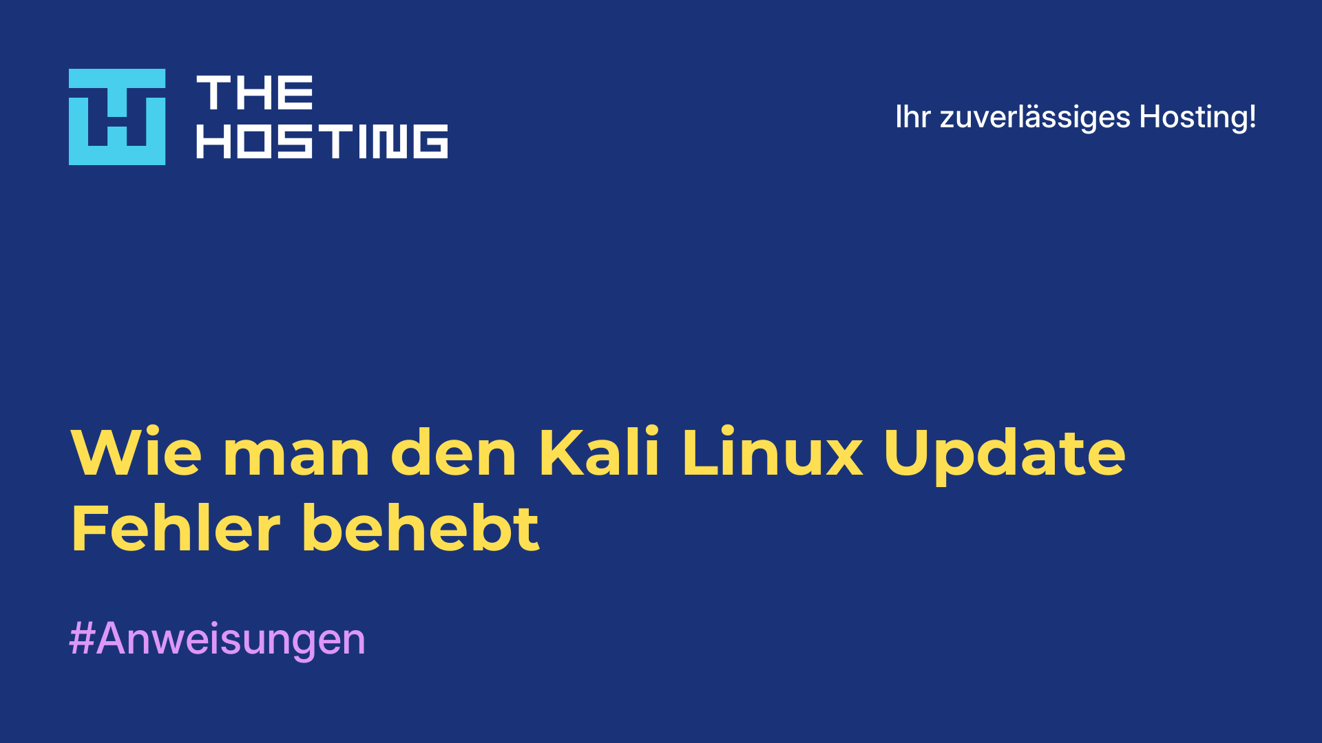 Wie man den Kali Linux Update-Fehler behebt