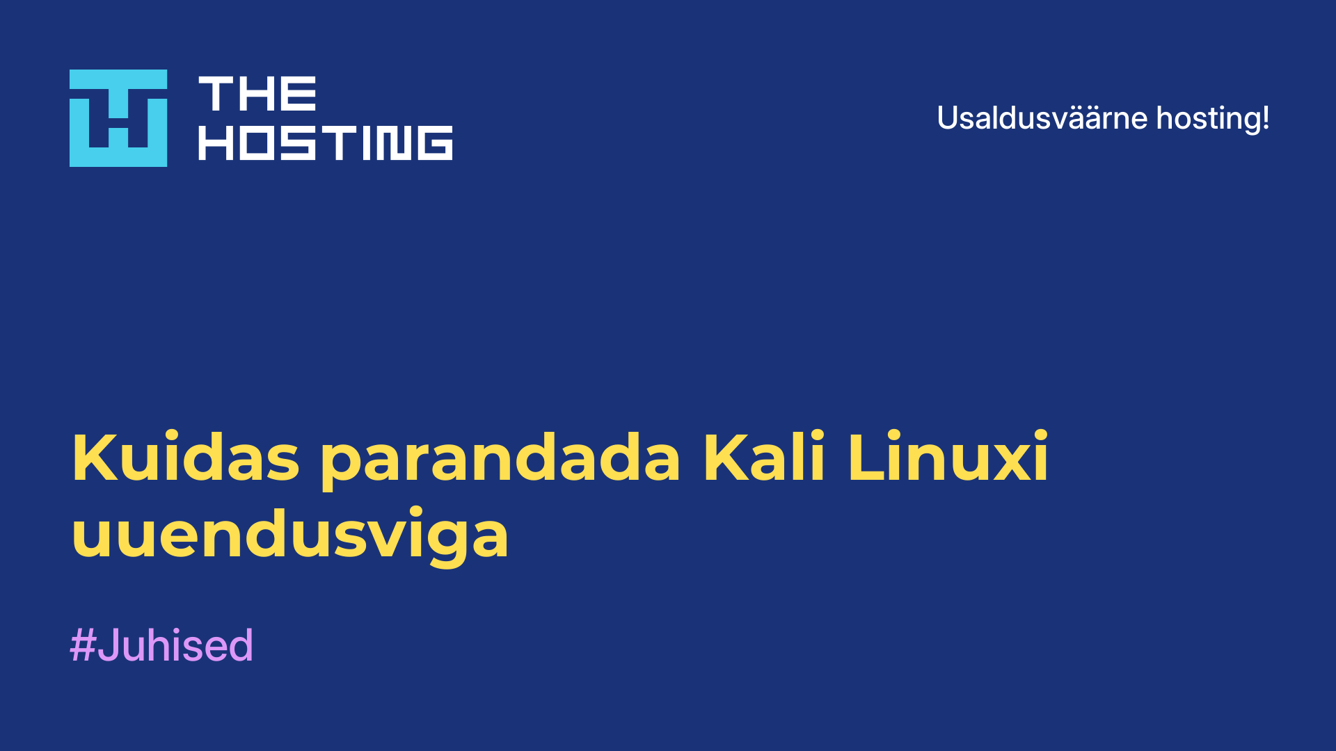 Kuidas parandada Kali Linuxi uuendusviga
