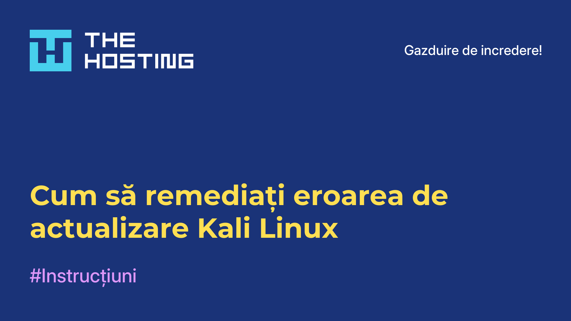 Cum să remediați eroarea de actualizare Kali Linux