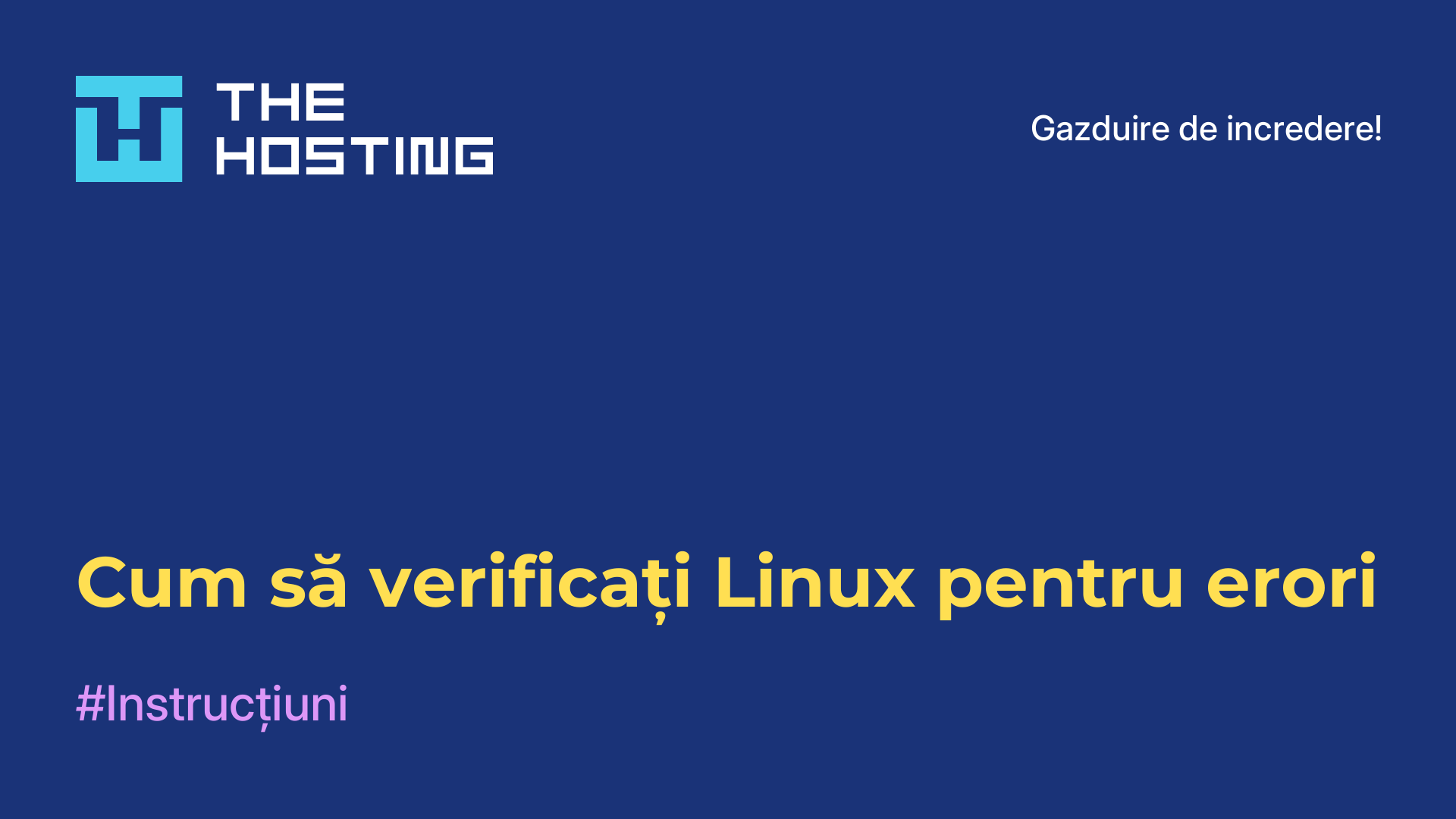 Cum să verificați Linux pentru erori