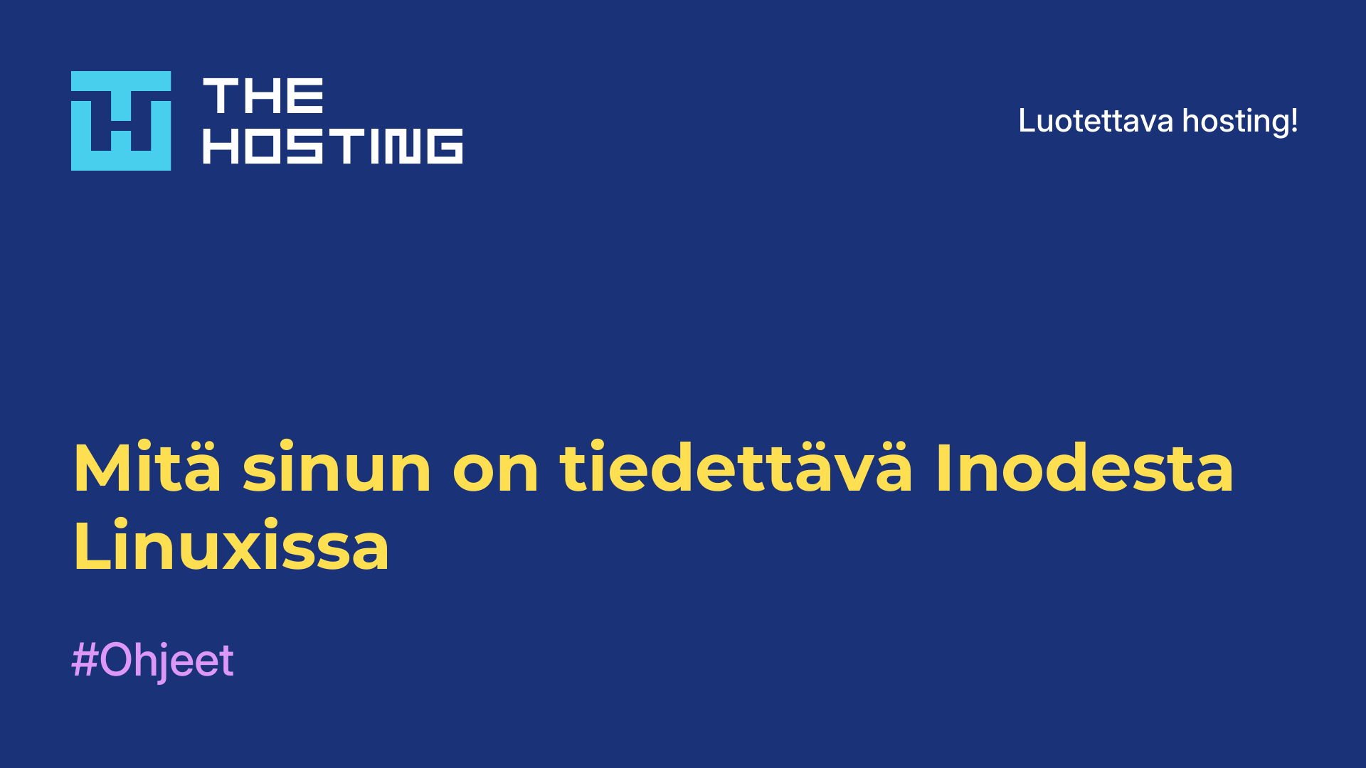 Mitä sinun on tiedettävä Inodesta Linuxissa