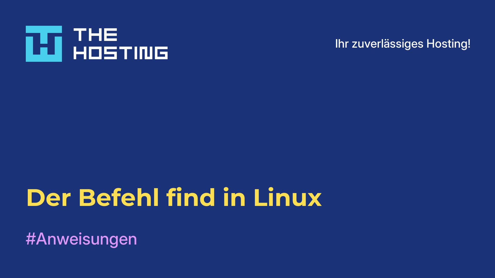 Der Befehl find in Linux