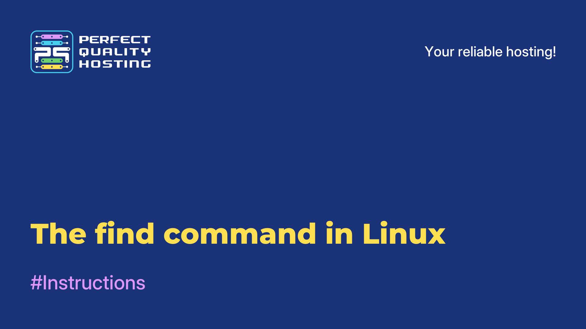 The find command in Linux