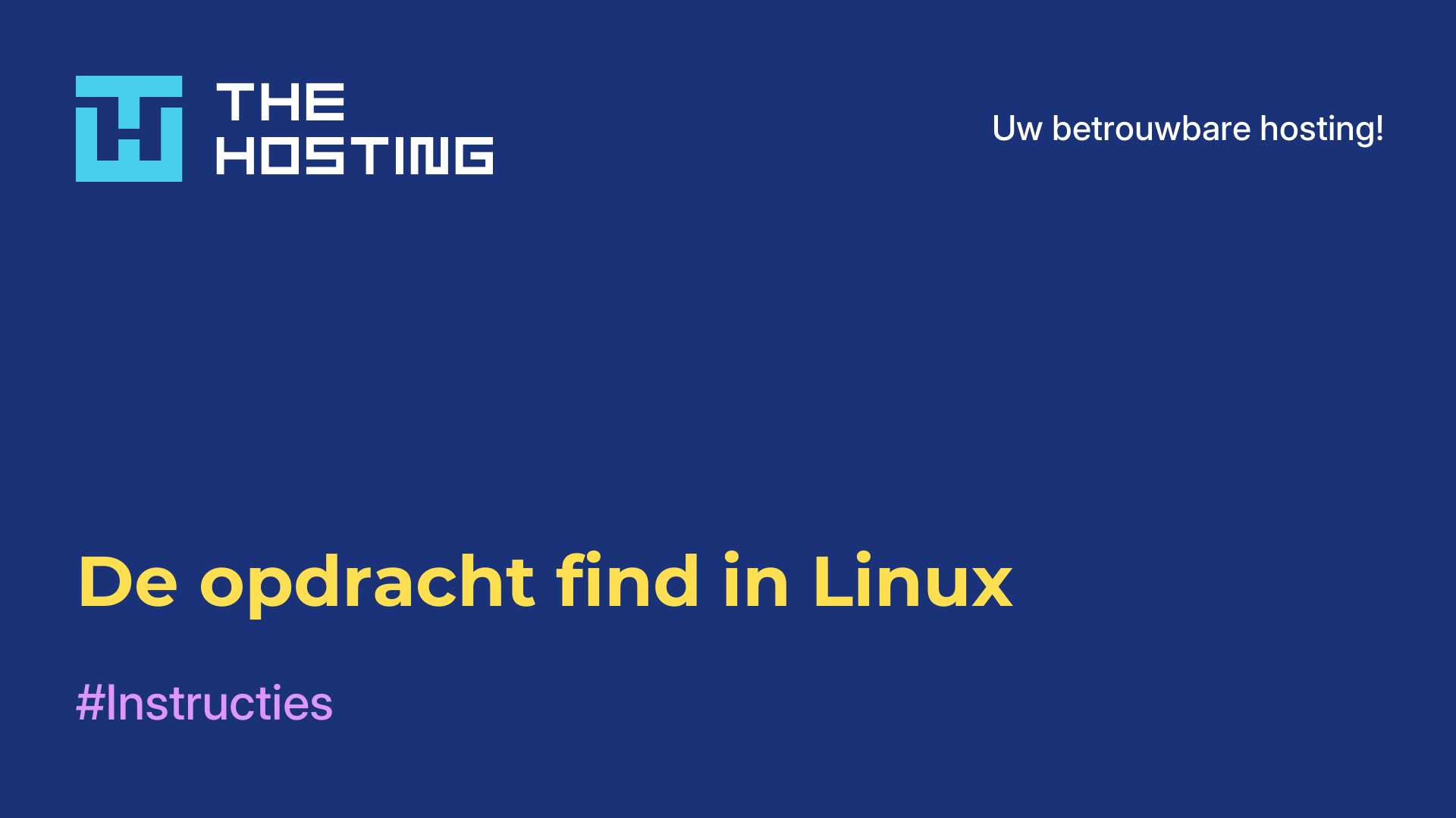 De opdracht find in Linux