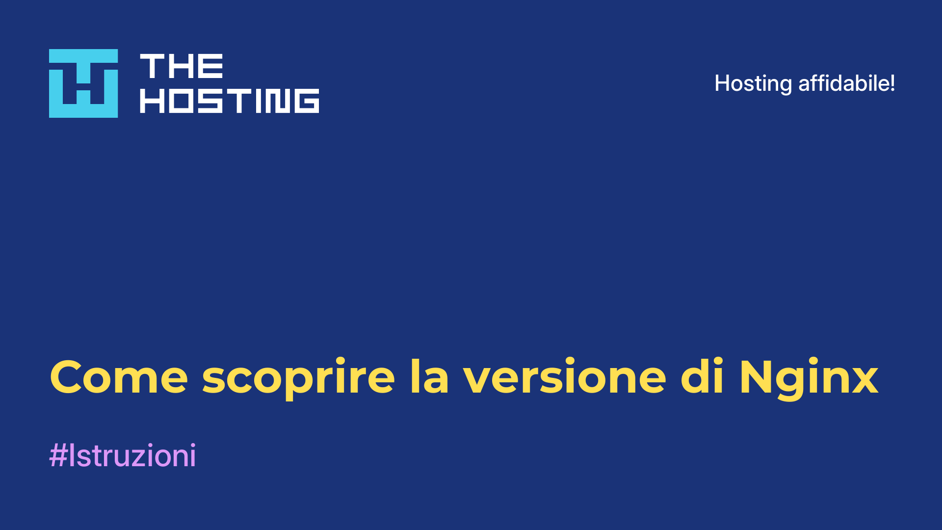 Come scoprire la versione di Nginx