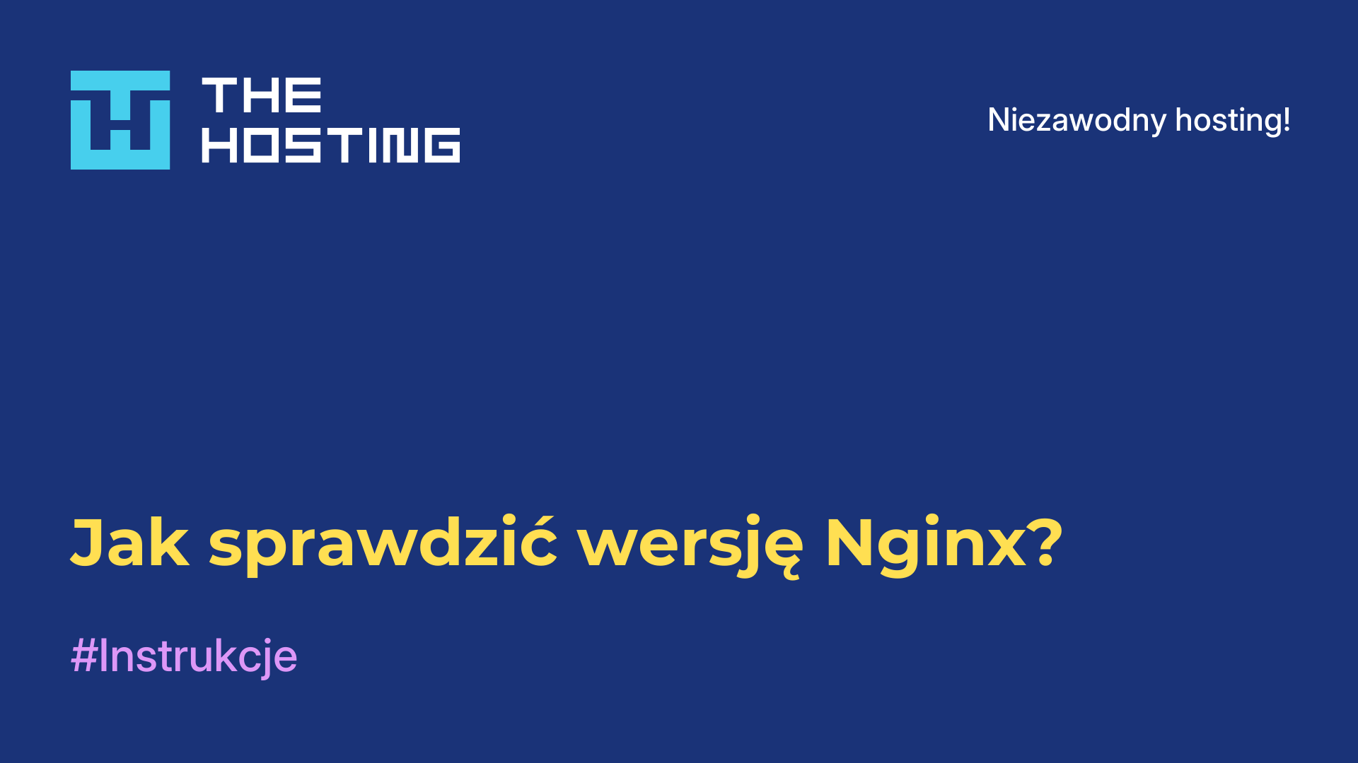 Jak sprawdzić wersję Nginx?
