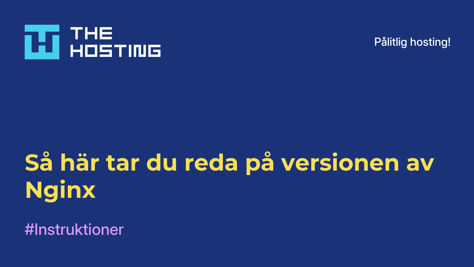 Så här tar du reda på versionen av Nginx