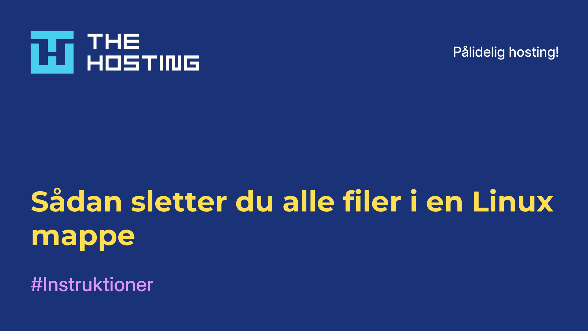 Sådan sletter du alle filer i en Linux-mappe