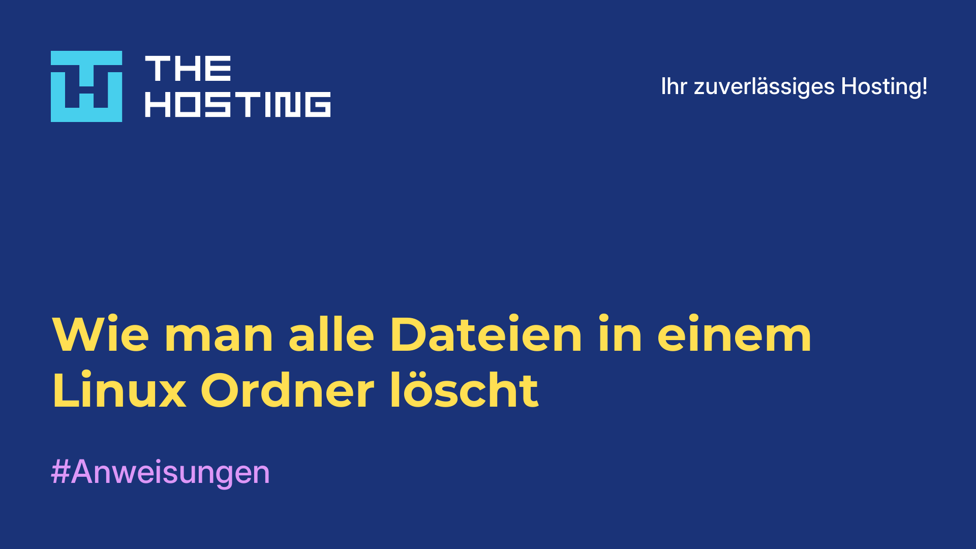 Wie man alle Dateien in einem Linux-Ordner löscht