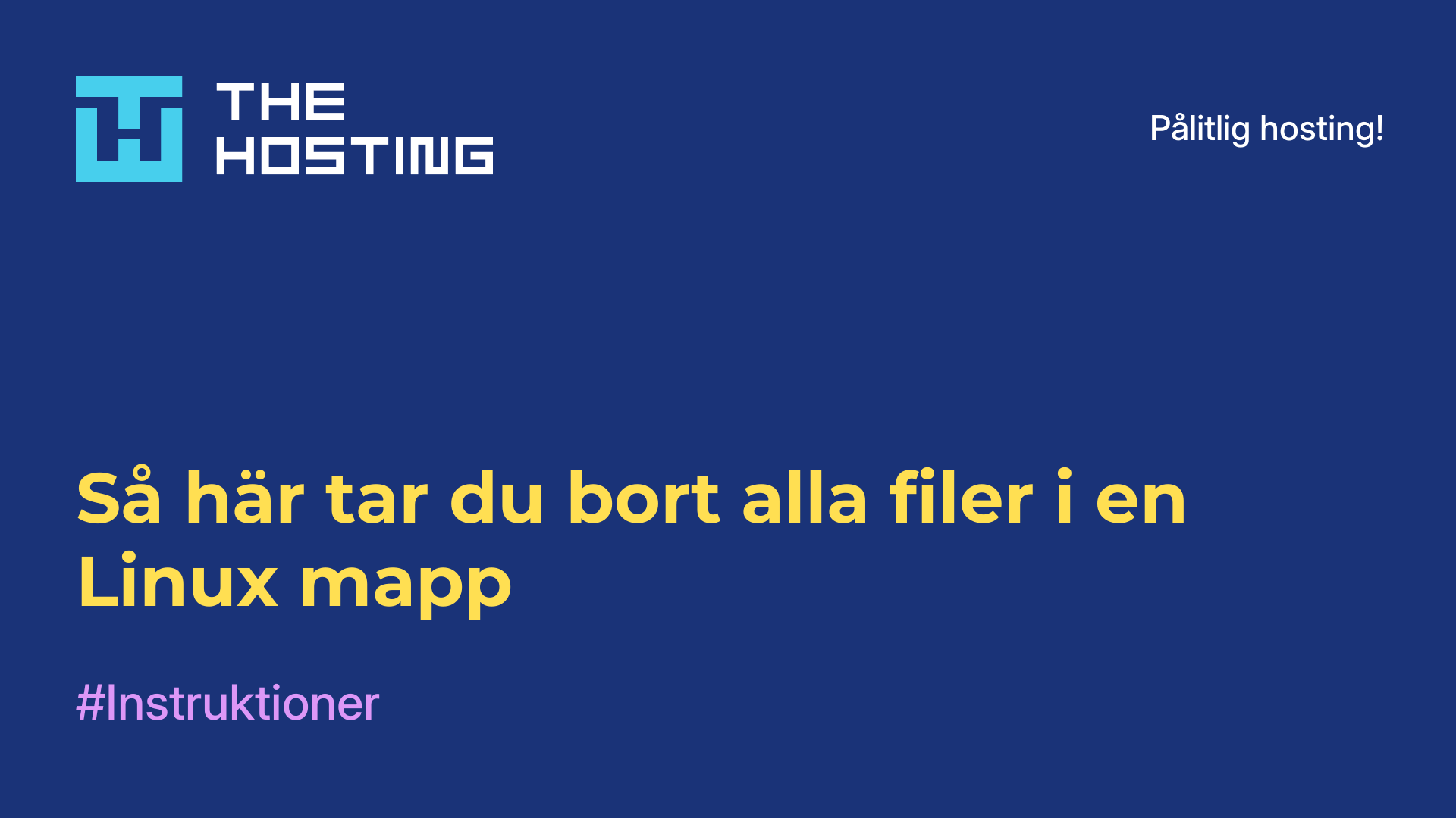 Så här tar du bort alla filer i en Linux-mapp