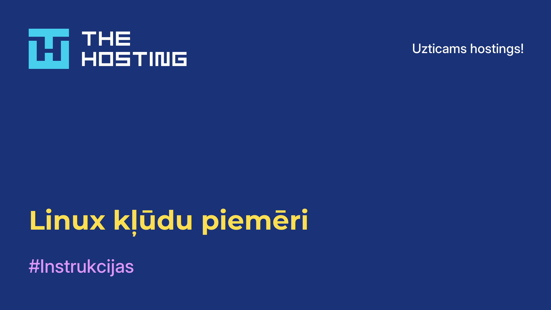 Linux kļūdu piemēri