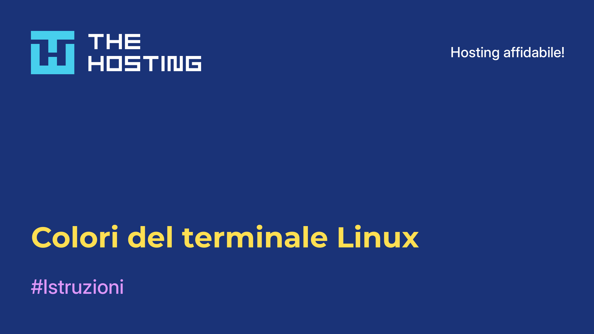 Colori del terminale Linux