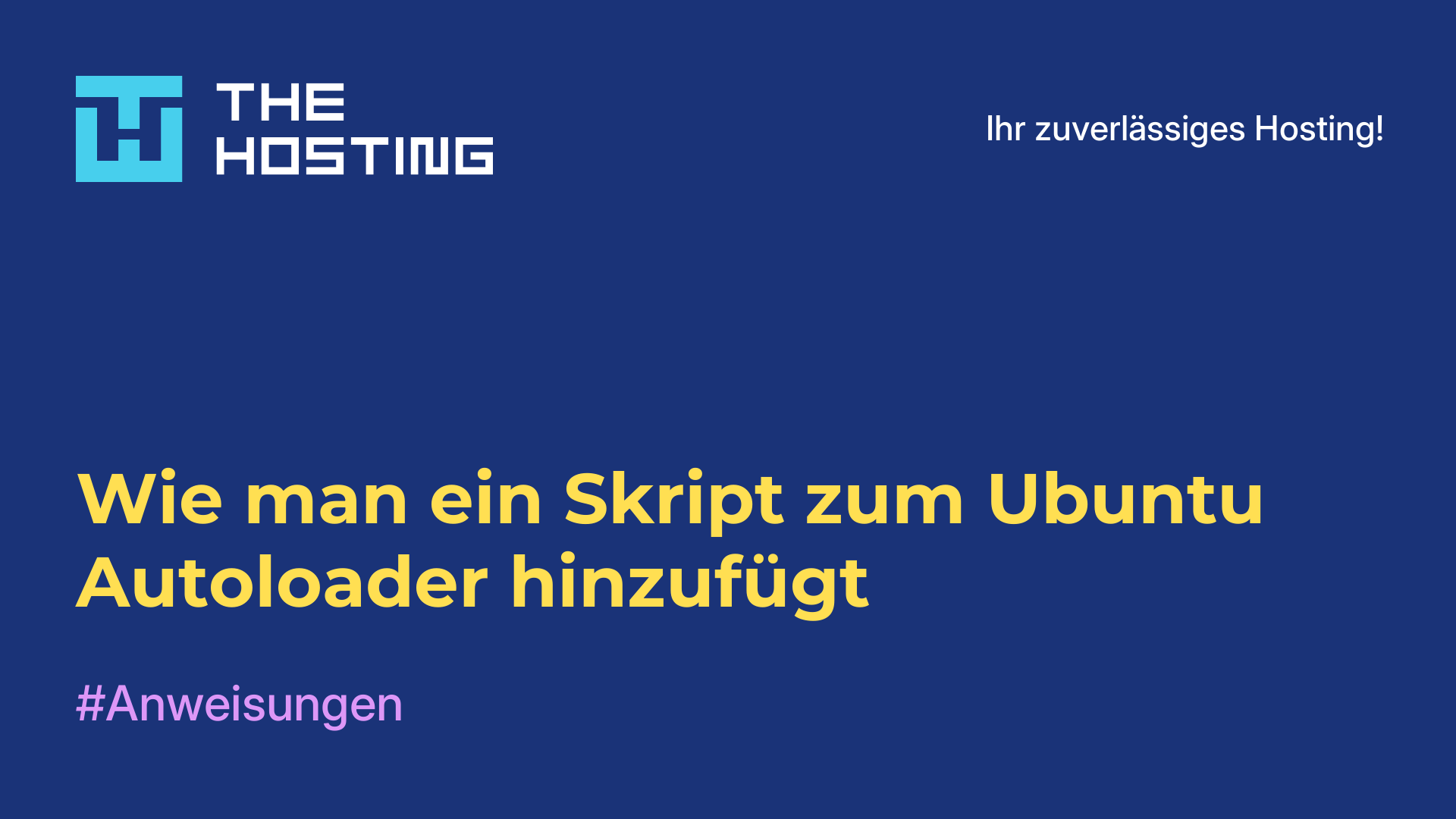 Wie man ein Skript zum Ubuntu-Autoloader hinzufügt
