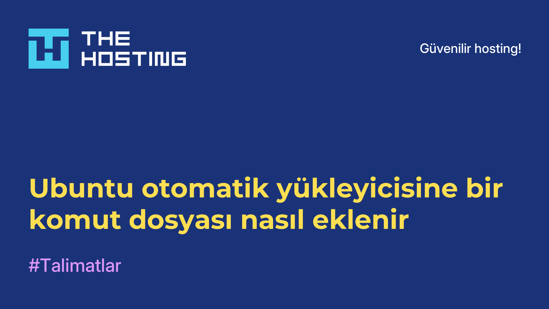 Ubuntu otomatik yükleyicisine bir komut dosyası nasıl eklenir