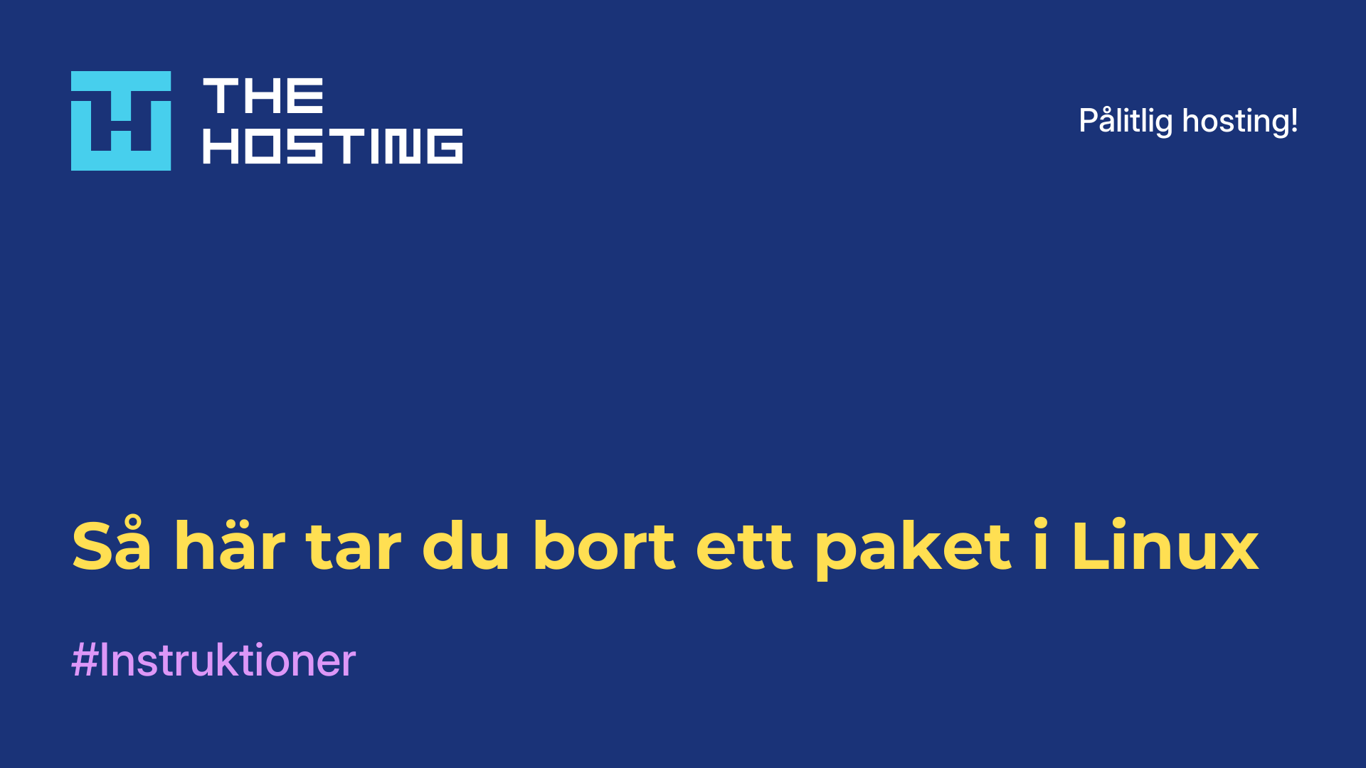 Så här tar du bort ett paket i Linux