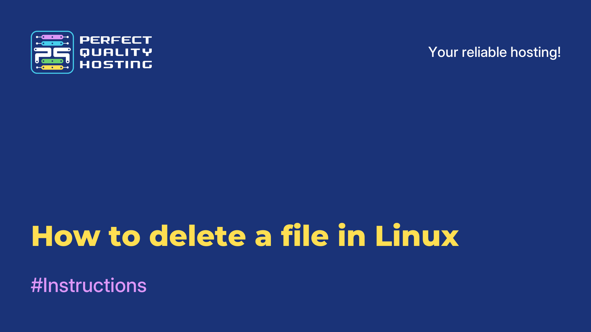 How to delete a file in Linux