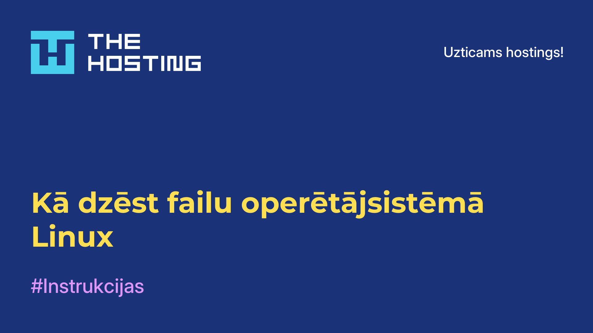 Kā dzēst failu operētājsistēmā Linux