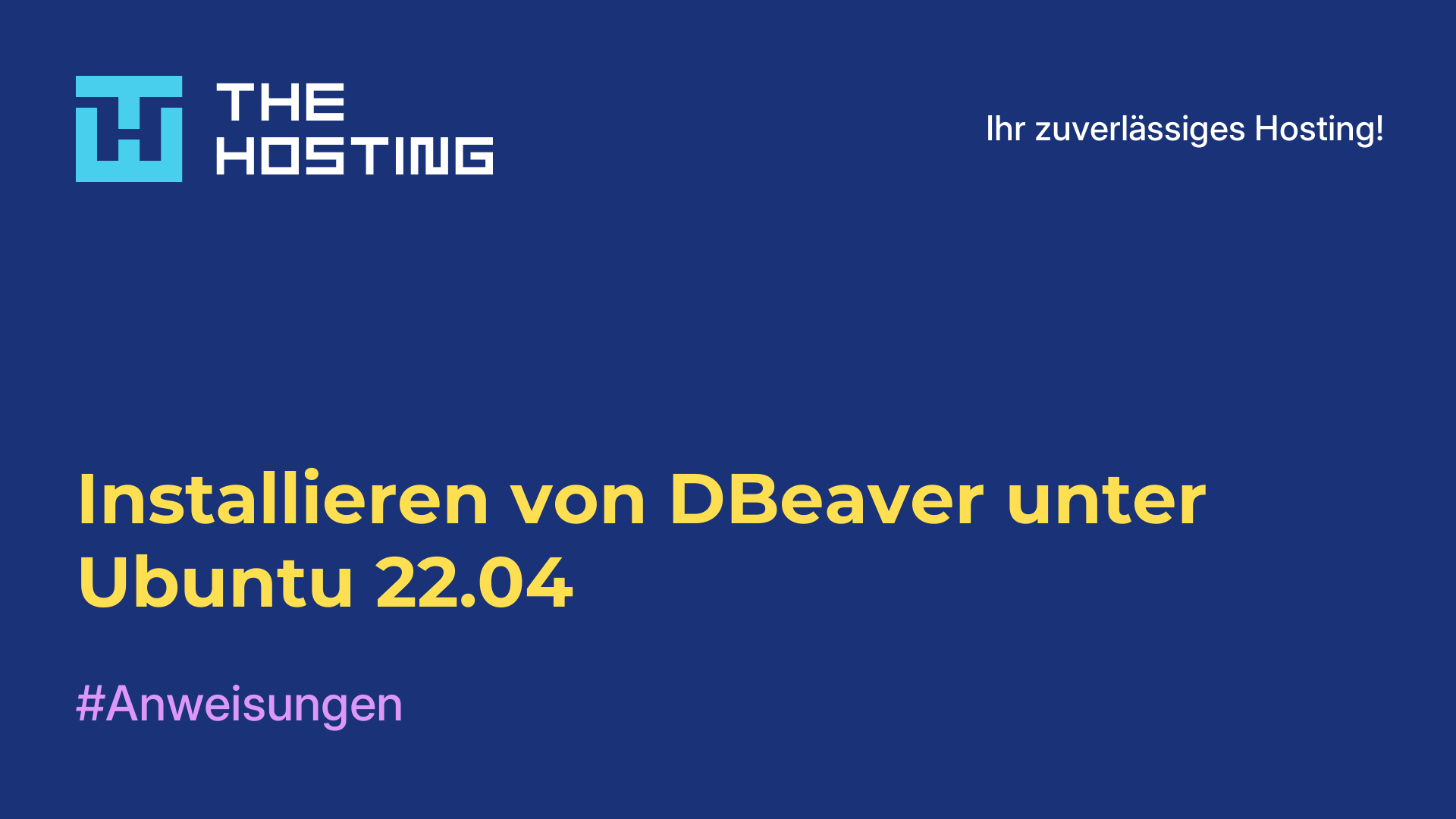 Installieren von DBeaver unter Ubuntu 22.04