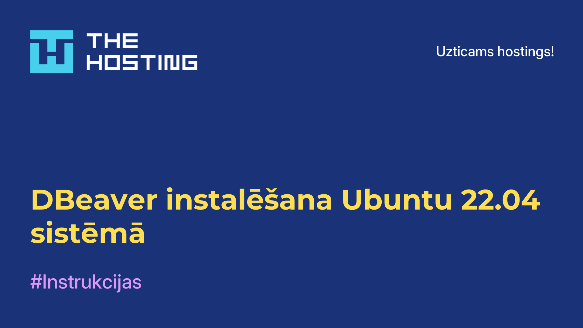 DBeaver instalēšana Ubuntu 22.04 sistēmā