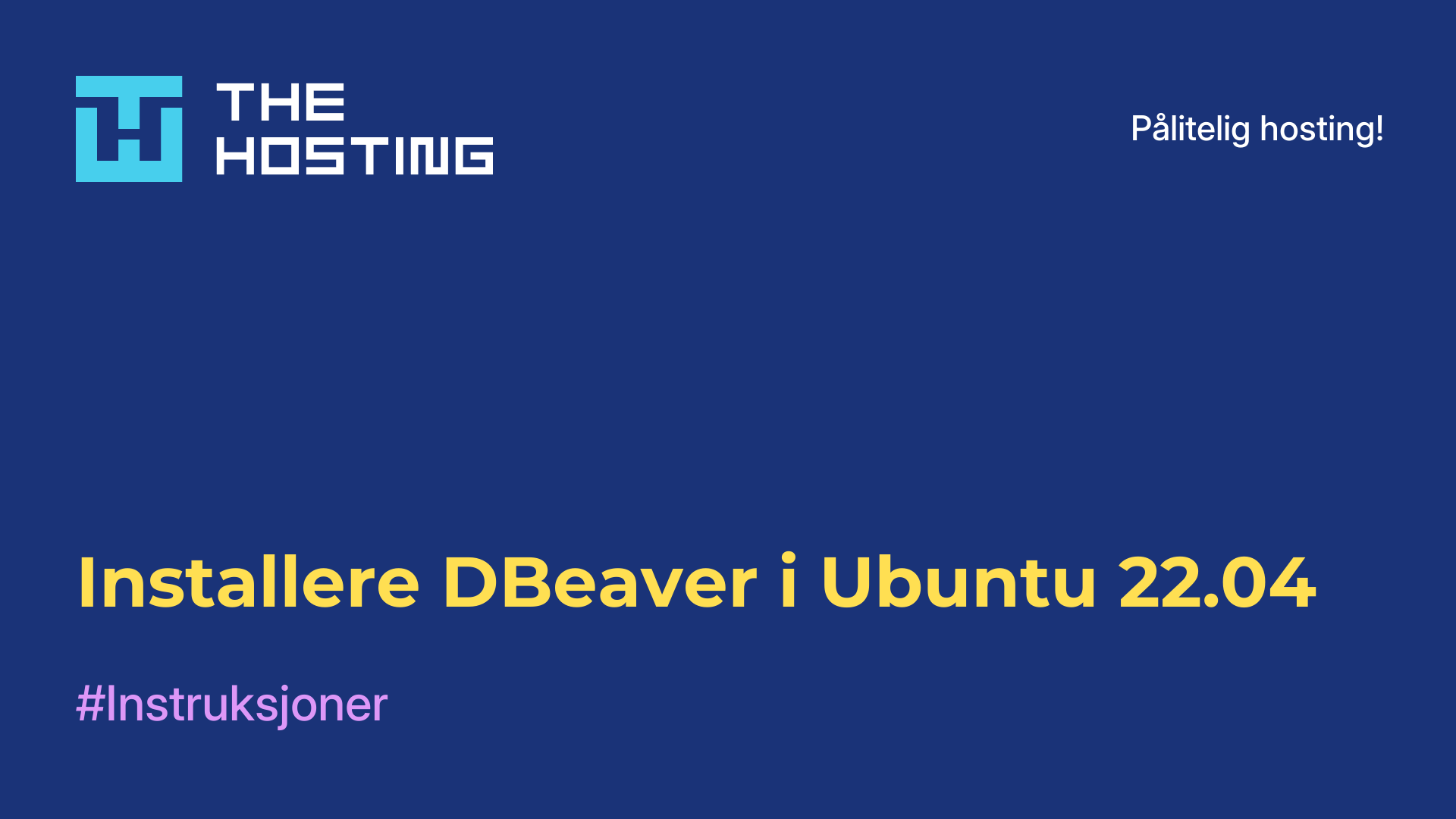 Installere DBeaver i Ubuntu 22.04