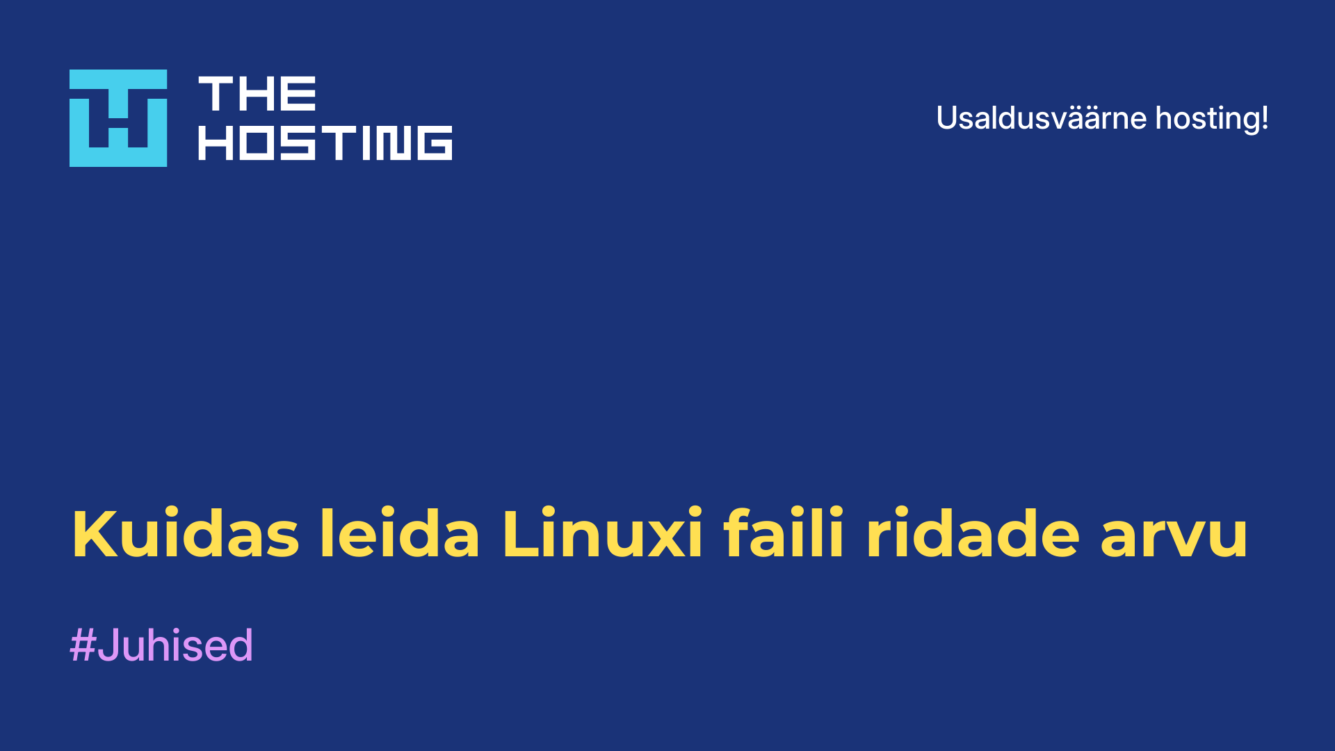 Kuidas leida Linuxi faili ridade arvu